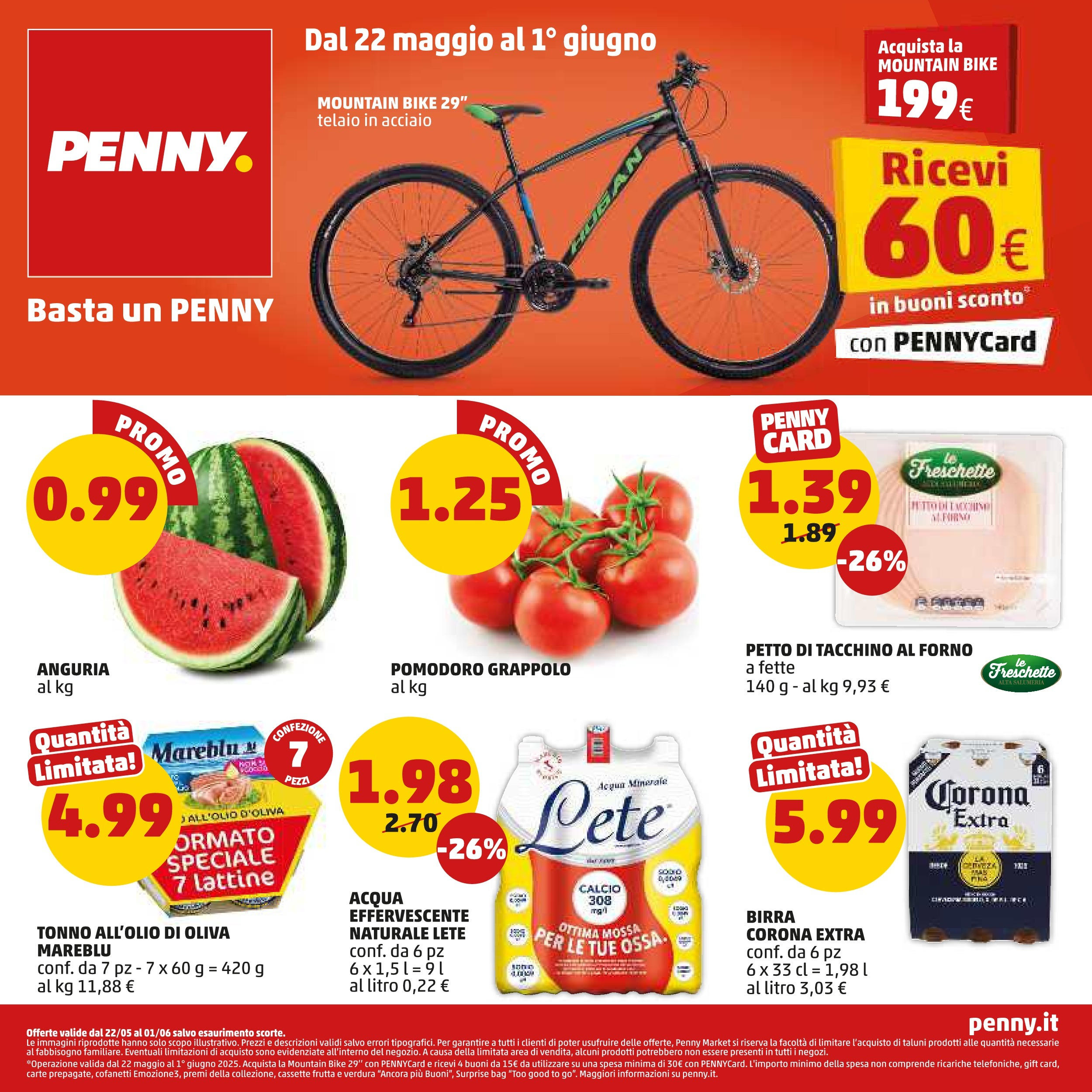 Volantino PENNY dal 21/05/2025 anteprima > (Volantino PENNY ) | Pagina: 1 | Prodotti: Birra, Frutta, Pomodoro, Tonno Volantino PENNY dal 21/05/2025 anteprima > (Volantino PENNY ) | Pagina: 1 | Prodotti: Birra, Frutta, Pomodoro, Tonno
