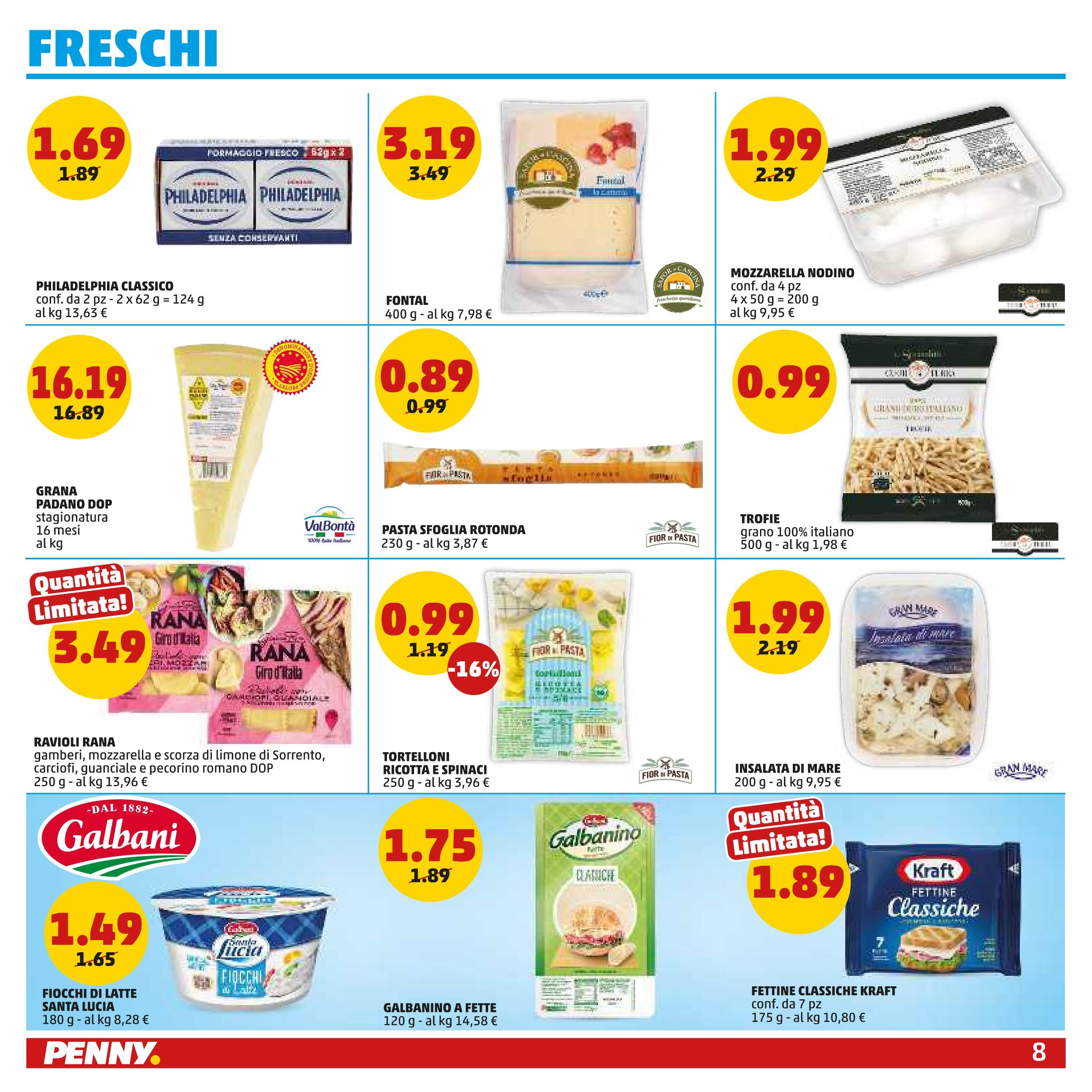 Volantino PENNY dal 21/05/2025 anteprima > (Volantino PENNY ) | Pagina: 8 | Prodotti: Pasta sfoglia, Insalata, Formaggio, Pecorino Romano Volantino PENNY dal 21/05/2025 anteprima > (Volantino PENNY ) | Pagina: 8 | Prodotti: Pasta sfoglia, Insalata, Formaggio, Pecorino Romano