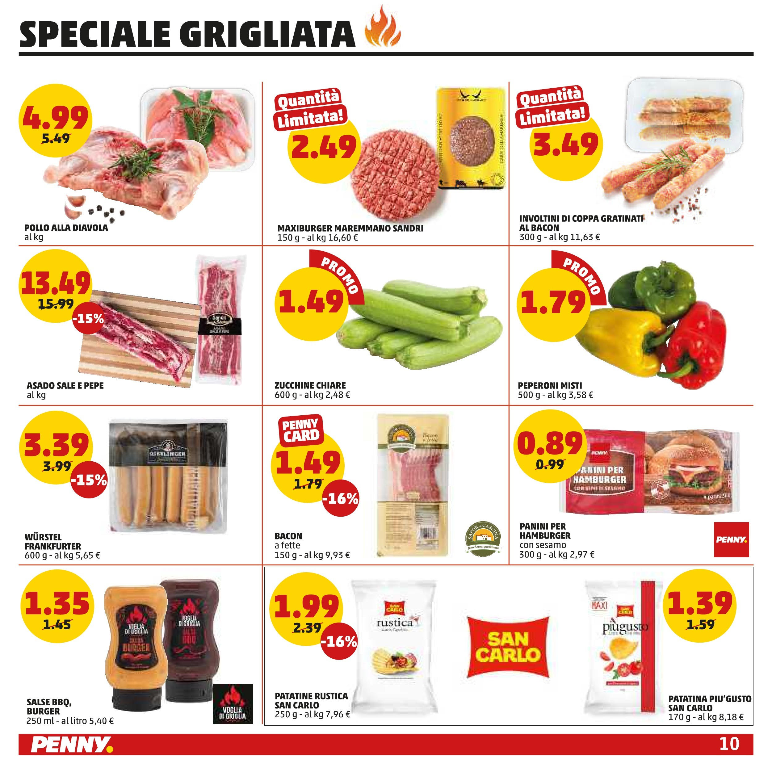 Volantino PENNY dal 21/05/2025 anteprima > (Volantino PENNY ) | Pagina: 10 | Prodotti: Patatine, Wurstel, Zucchine, Hamburger Volantino PENNY dal 21/05/2025 anteprima > (Volantino PENNY ) | Pagina: 10 | Prodotti: Patatine, Wurstel, Zucchine, Hamburger
