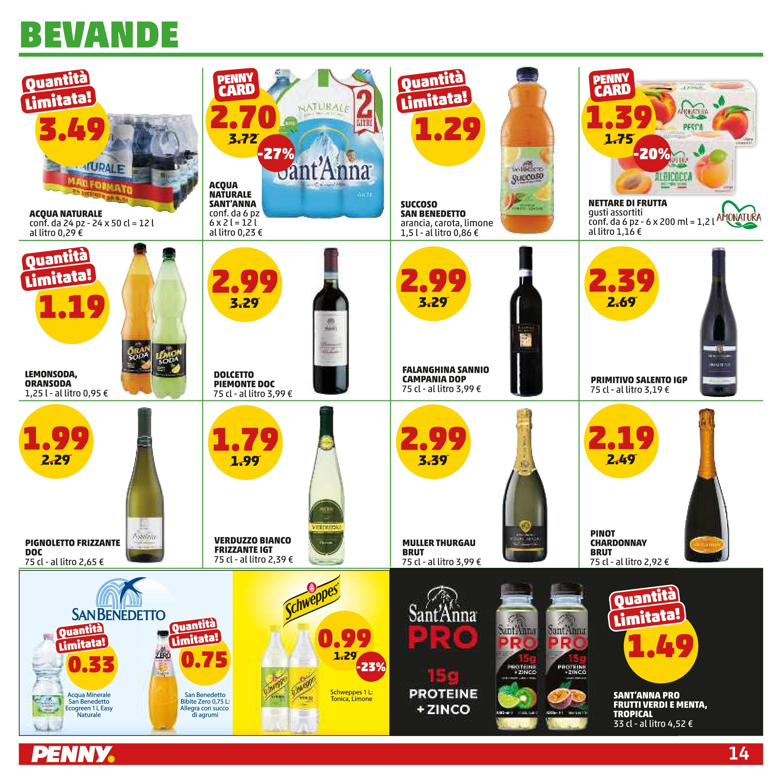 Volantino PENNY dal 21/05/2025 anteprima > (Volantino PENNY ) | Pagina: 14 | Prodotti: Frutta, Acqua naturale, Bibite, Acqua minerale Volantino PENNY dal 21/05/2025 anteprima > (Volantino PENNY ) | Pagina: 14 | Prodotti: Frutta, Acqua naturale, Bibite, Acqua minerale