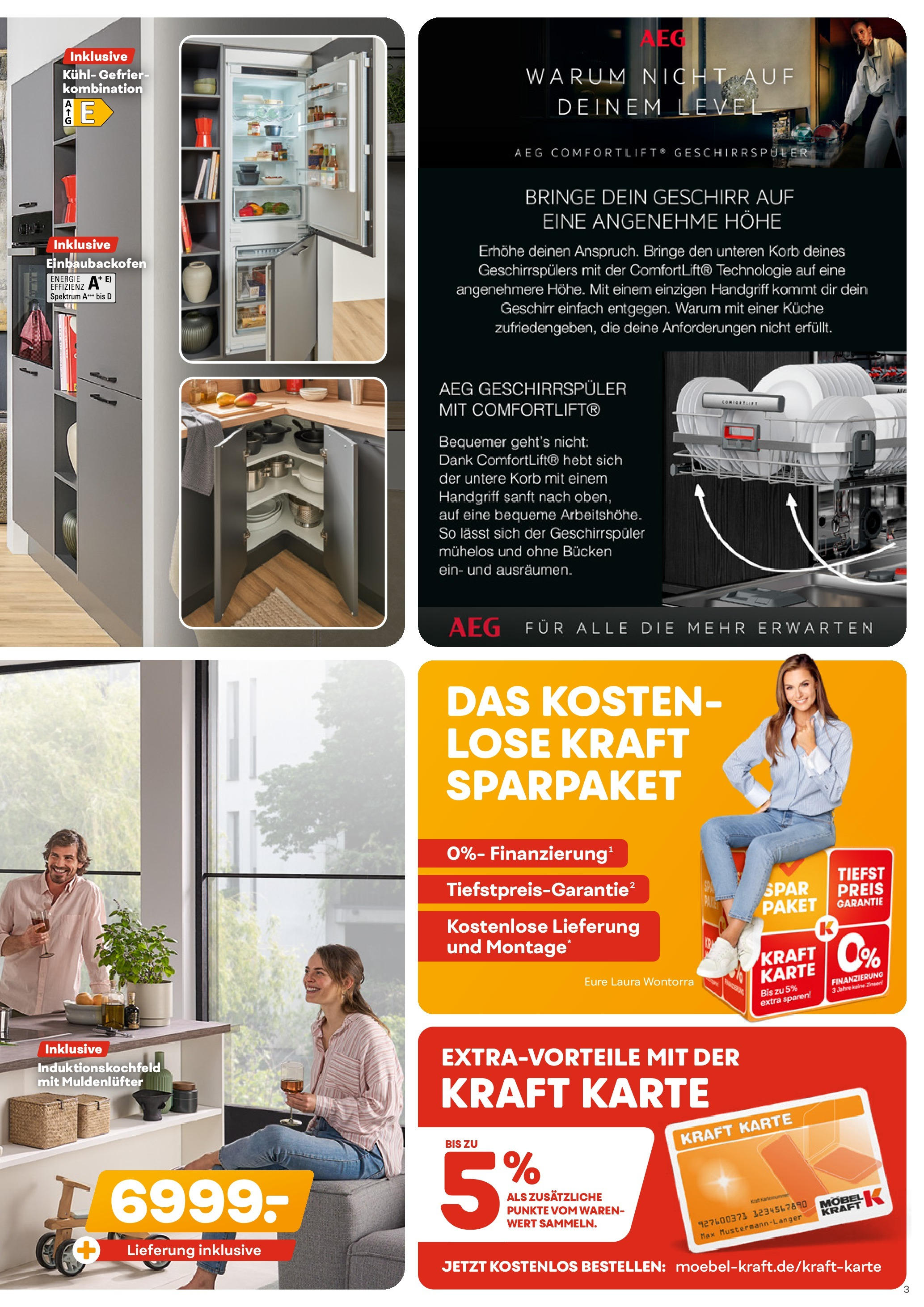 Möbel Kraft Prospekt (ab 20.05.2025) zum Blättern | Seite: 3 | Produkte: AEG, Geschirrspüler, Korb, Küche Möbel Kraft Prospekt (ab 20.05.2025) zum Blättern | Seite: 3 | Produkte: AEG, Geschirrspüler, Korb, Küche