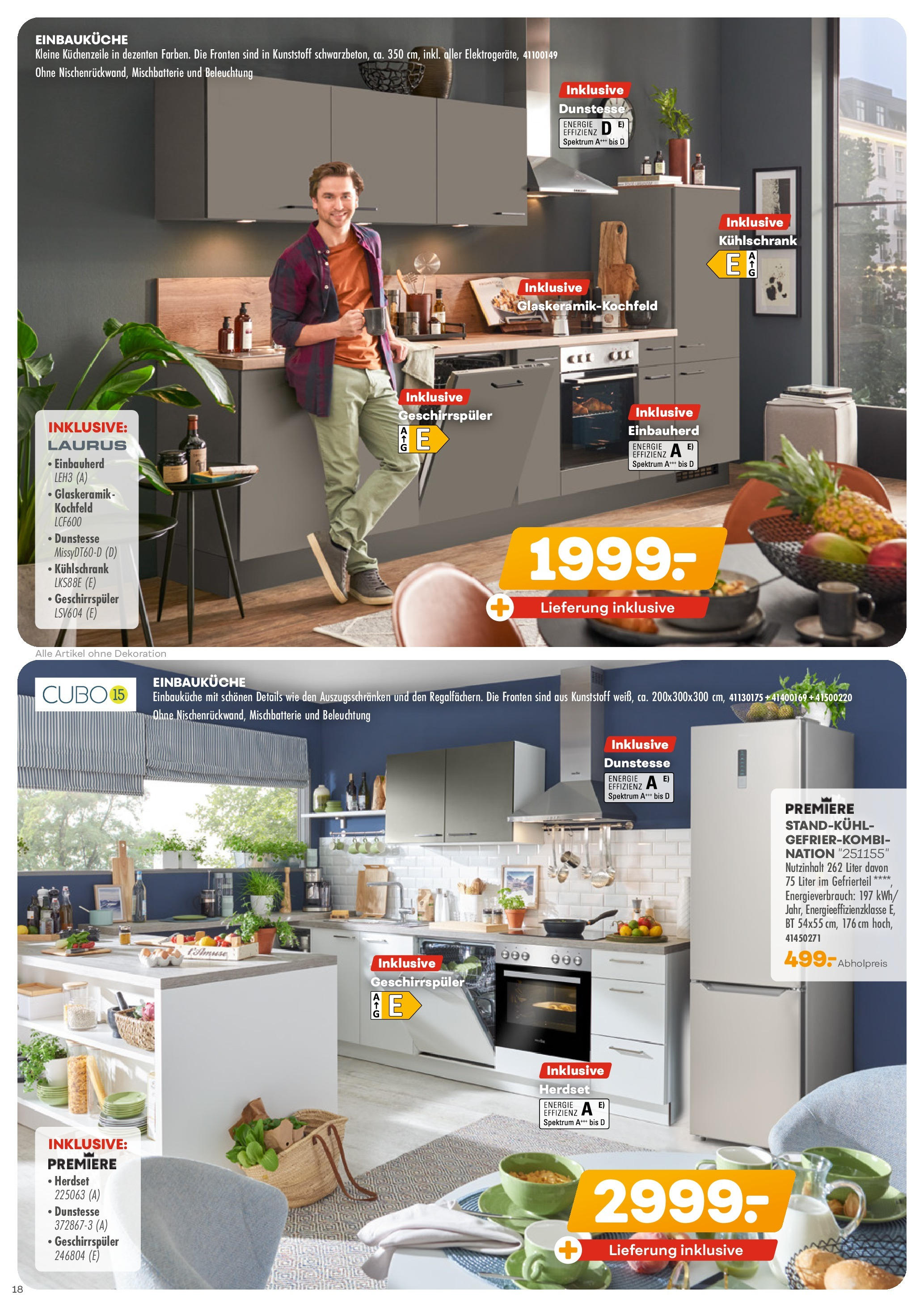 Möbel Kraft Prospekt (ab 20.05.2025) zum Blättern | Seite: 18 | Produkte: Geschirrspüler, Einbauküche, Küchenzeile, Kochfeld Möbel Kraft Prospekt (ab 20.05.2025) zum Blättern | Seite: 18 | Produkte: Geschirrspüler, Einbauküche, Küchenzeile, Kochfeld