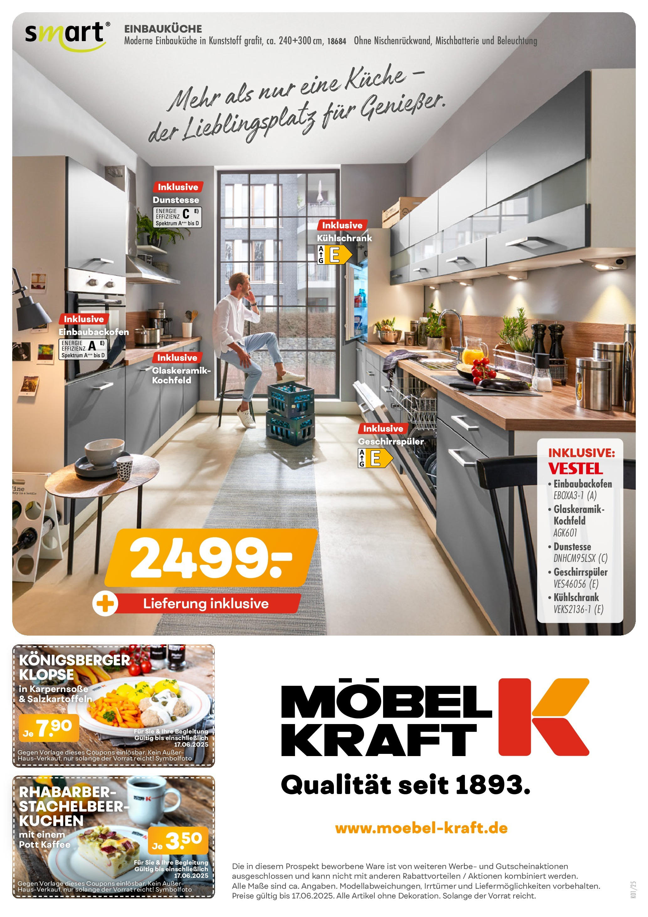 Möbel Kraft Prospekt (ab 20.05.2025) zum Blättern | Seite: 24 | Produkte: Geschirrspüler, Einbauküche, Küche, Kochfeld Möbel Kraft Prospekt (ab 20.05.2025) zum Blättern | Seite: 24 | Produkte: Geschirrspüler, Einbauküche, Küche, Kochfeld