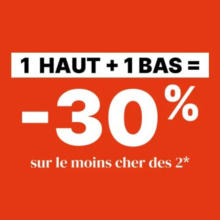 1 Haut + 1 Bas pour vous faire plaisir