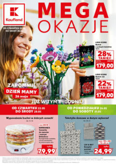 Pogląd gazetki "Mega okazje" ze sklepu Kaufland ważnej od 22.05.2025