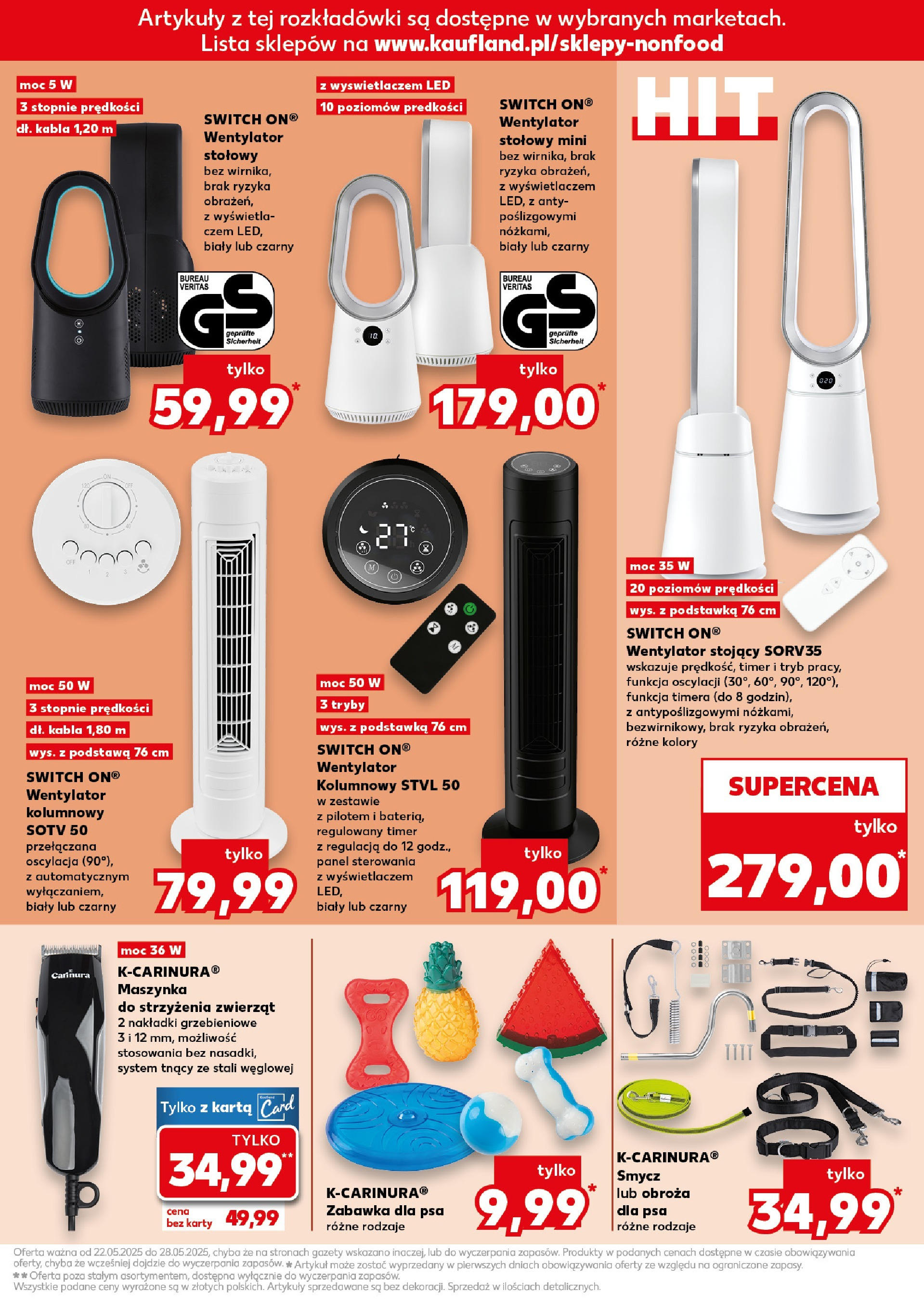 Kaufland gazetka - Mega okazje (22.05.2025) - od jutra | Strona: 11 | Produkty: Karta, Maszynka do strzyżenia zwierząt, Wentylator, Maszynka do strzyżenia Kaufland gazetka - Mega okazje od 22.05.2025 - od jutra PDF | Strona: 11 | Produkty: Karta, Maszynka do strzyżenia zwierząt, Wentylator, Maszynka do strzyżenia