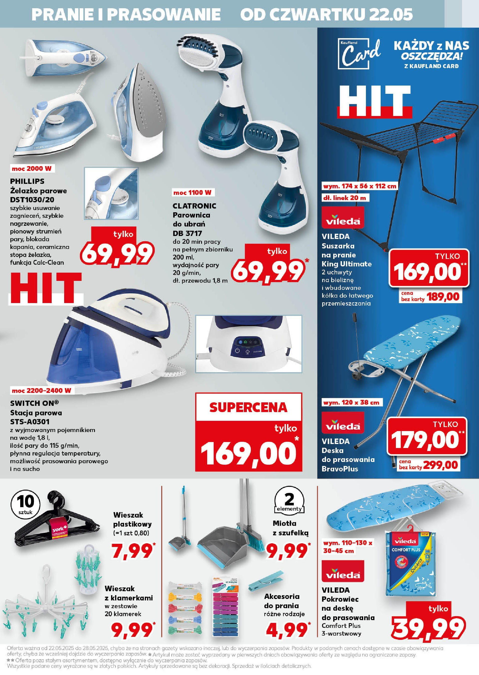 Kaufland gazetka - Mega okazje (22.05.2025) - od jutra | Strona: 13 | Produkty: Suszarka na pranie, Suszarka, Deska do prasowania, Vileda Kaufland gazetka - Mega okazje od 22.05.2025 - od jutra PDF | Strona: 13 | Produkty: Suszarka na pranie, Suszarka, Deska do prasowania, Vileda