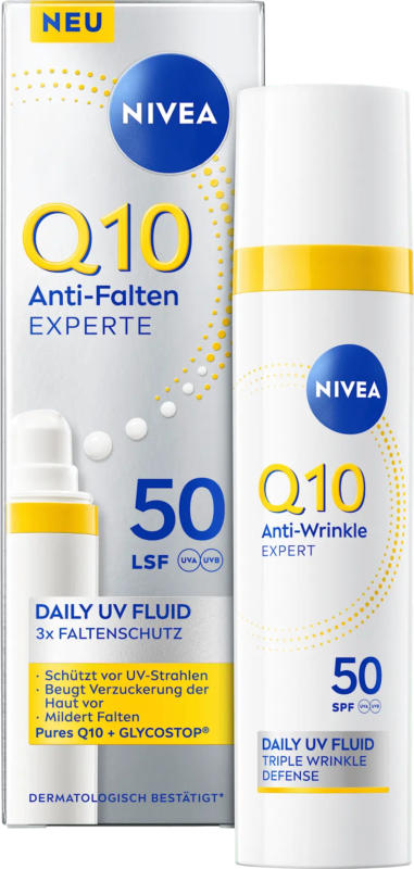 NIVEA Tagespflegefluid Q10 UV LSF 50