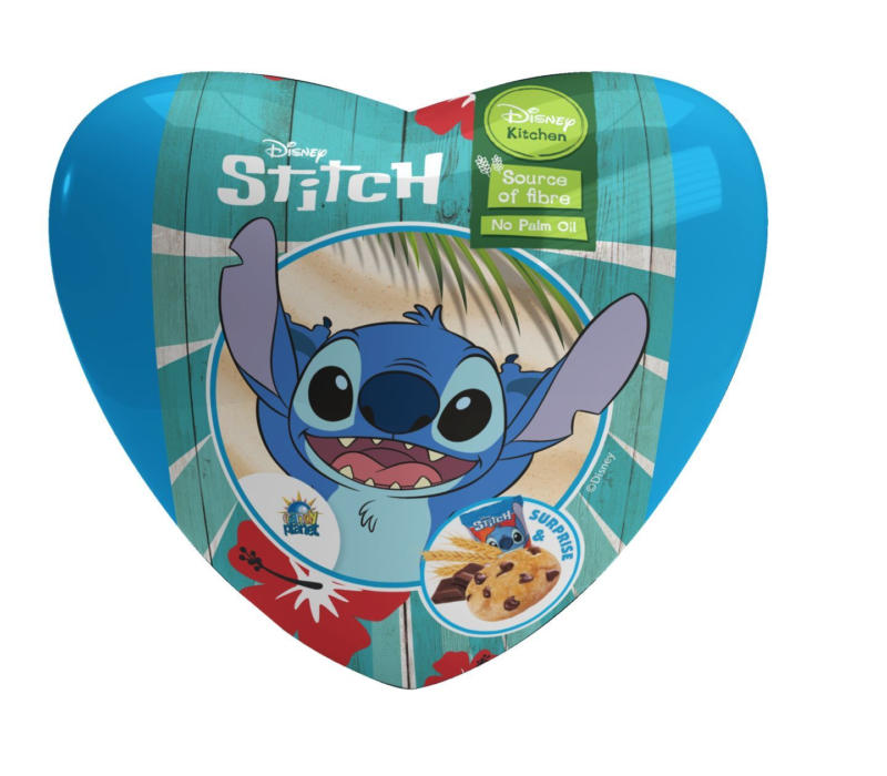 STITCH Бисквити кутия сърце с изненада