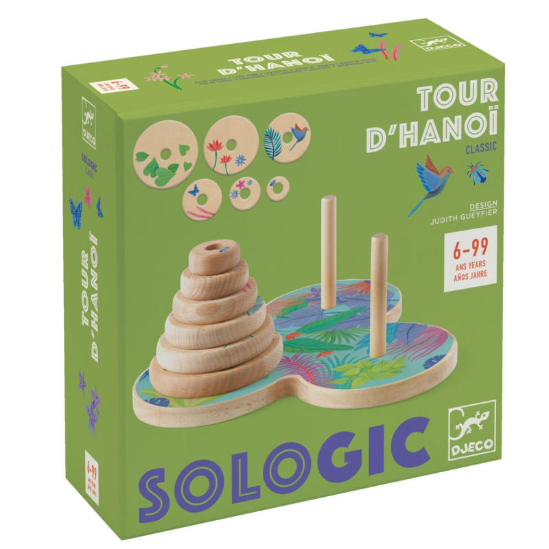 DJECO Логическа игра Кулите на Ханой