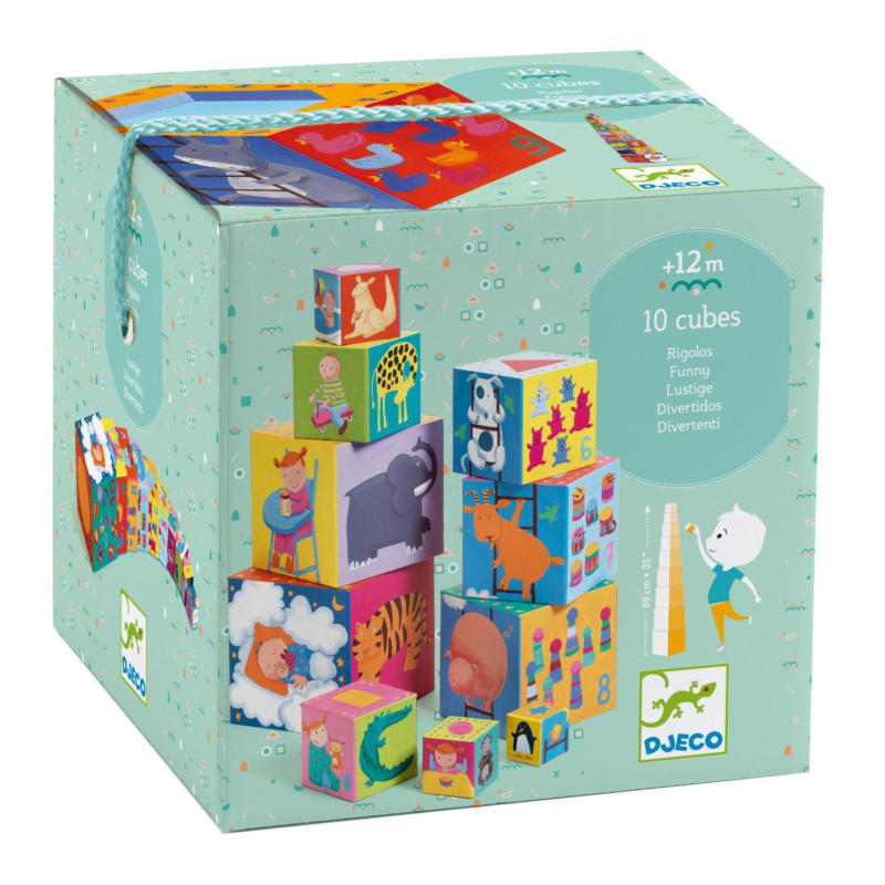 DJECO Кубчета за игра Funny blocks