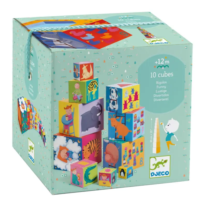 DJECO Кубчета за игра Funny blocks
