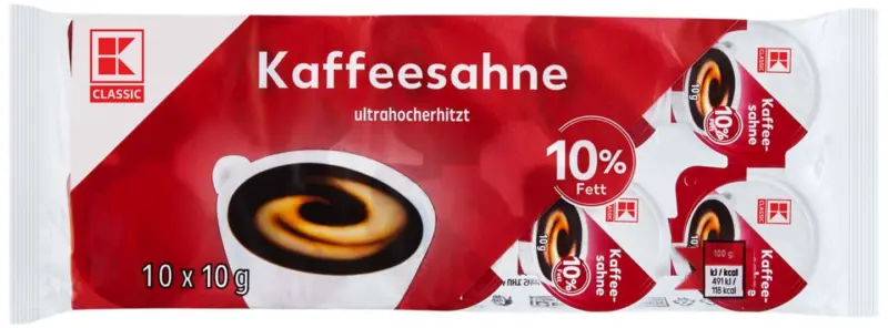 K-Classic Сметана за кафе 10% масленост