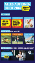 HOFER HOFER: Flugblatt - bis 29.05.2025
