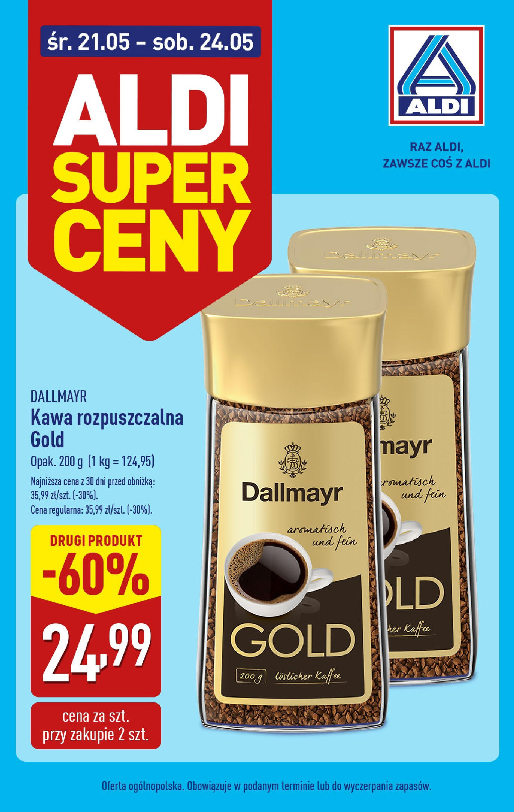 Aldi Super ceny od środy od 21.05.2025 - Nowa Gazetka - Numer strony 1