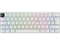 LOGITECH G pro X 60 Lightspeed Kabellose RGB Gaming Tastatur (Tactile), Lightsync RGB, DEU (Qwertz), Weiß