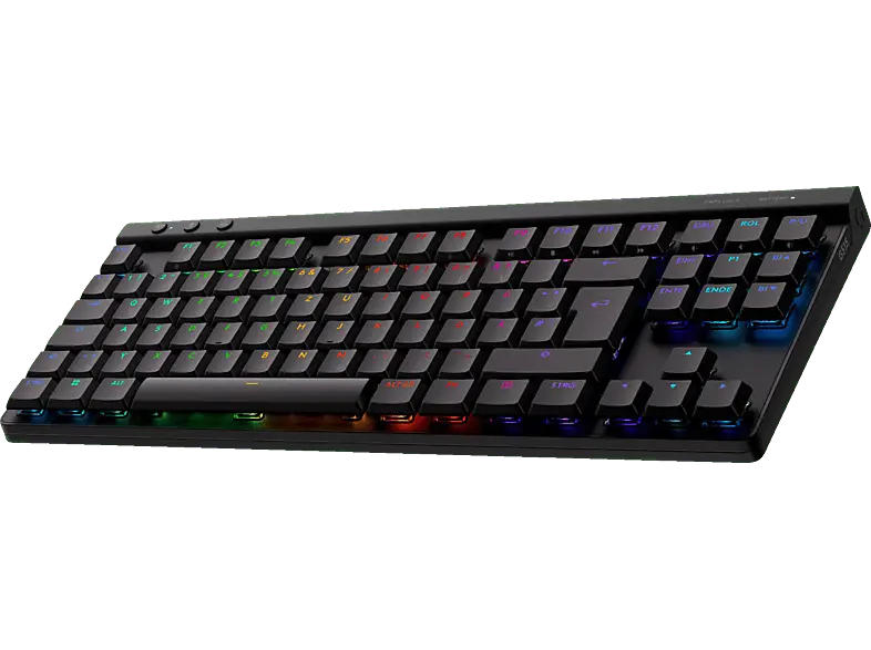 LOGITECH G G515 Lightspeed TKL Kabellose RGB Gaming Tastatur ohne Ziffernblock (Tactile), Lightsync RGB, DEU (Qwertz), Schwarz