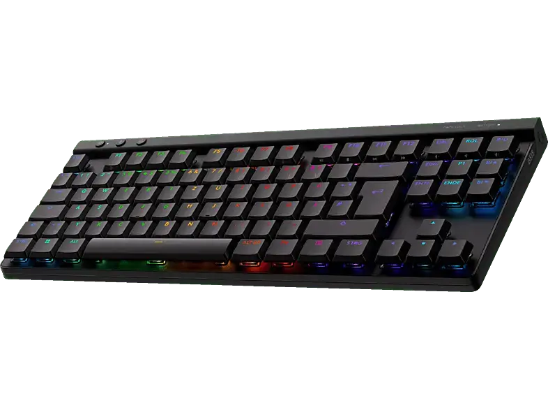 LOGITECH G G515 Lightspeed TKL Kabellose RGB Gaming Tastatur ohne Ziffernblock (Tactile), Lightsync RGB, DEU (Qwertz), Schwarz
