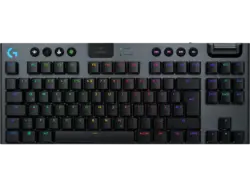 LOGITECH G G915 X Lightspeed TKL Kabellose RGB Gaming Tastatur ohne Ziffernblock (Tactile), KEYControl, Lightsync RGB, DEU (Qwertz), Schwarz