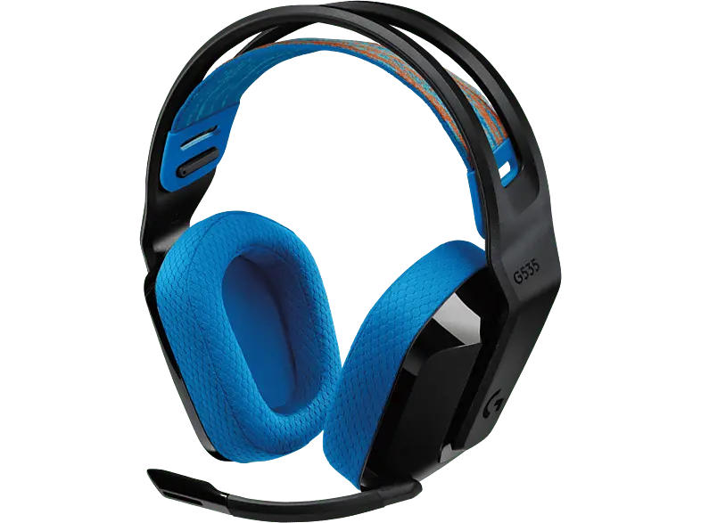 LOGITECH G G535 Lightspeed, Kabelloses Gaming Headset, (PS5/PS4/PC/MAC), Schwarz/Blau
