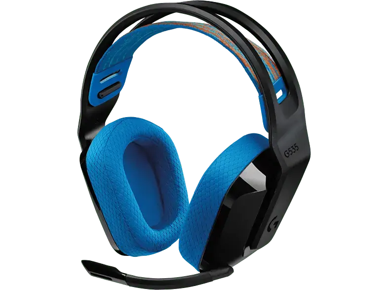LOGITECH G G535 Lightspeed, Kabelloses Gaming Headset, (PS5/PS4/PC/MAC), Schwarz/Blau