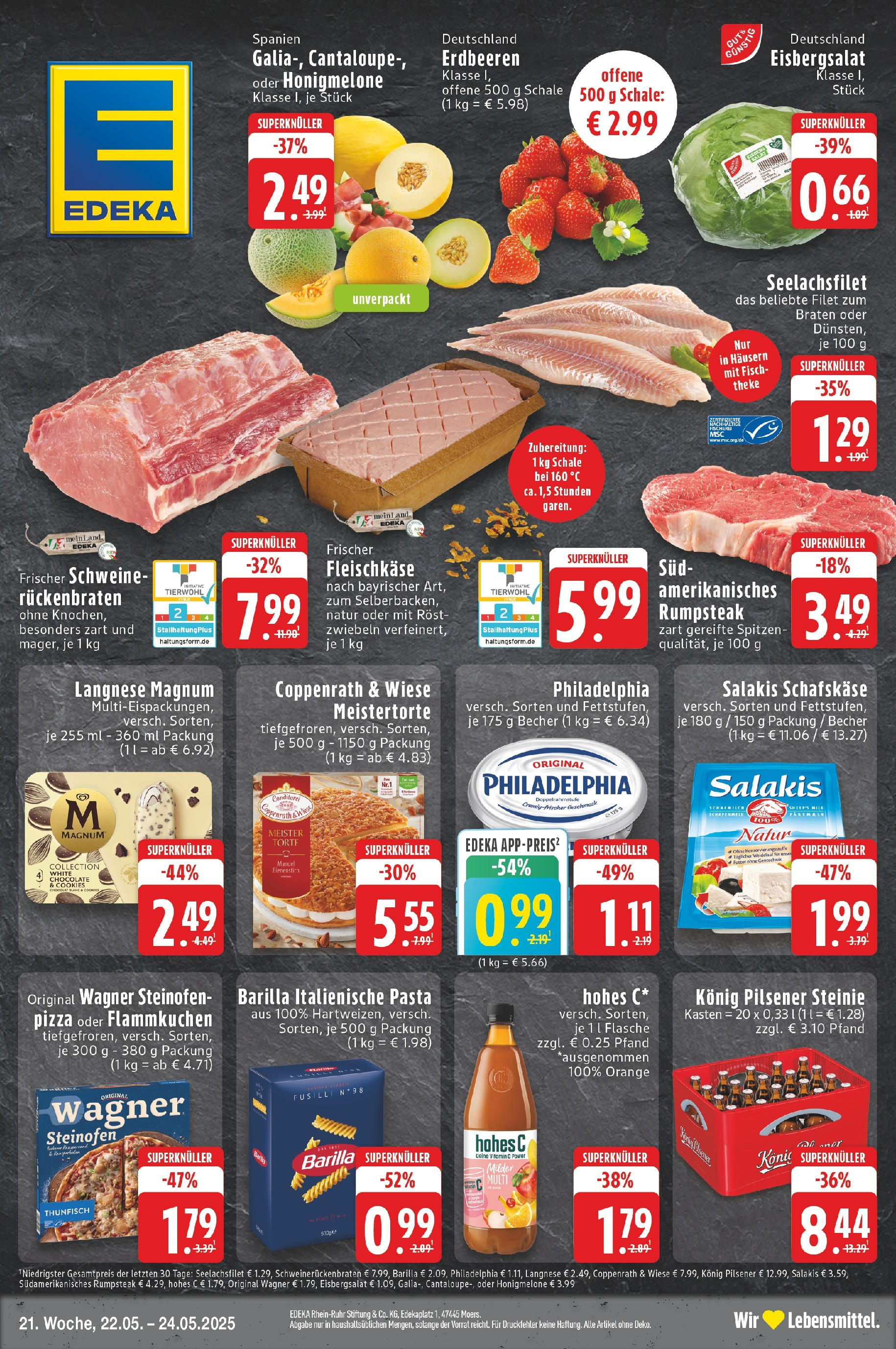 EDEKA Prospekt ab 22.05.2025 - Prospekt Neuss Online Vorschau von dem Prospekt des Geschäftes Edeka, gültig ab dem 22.05.2025