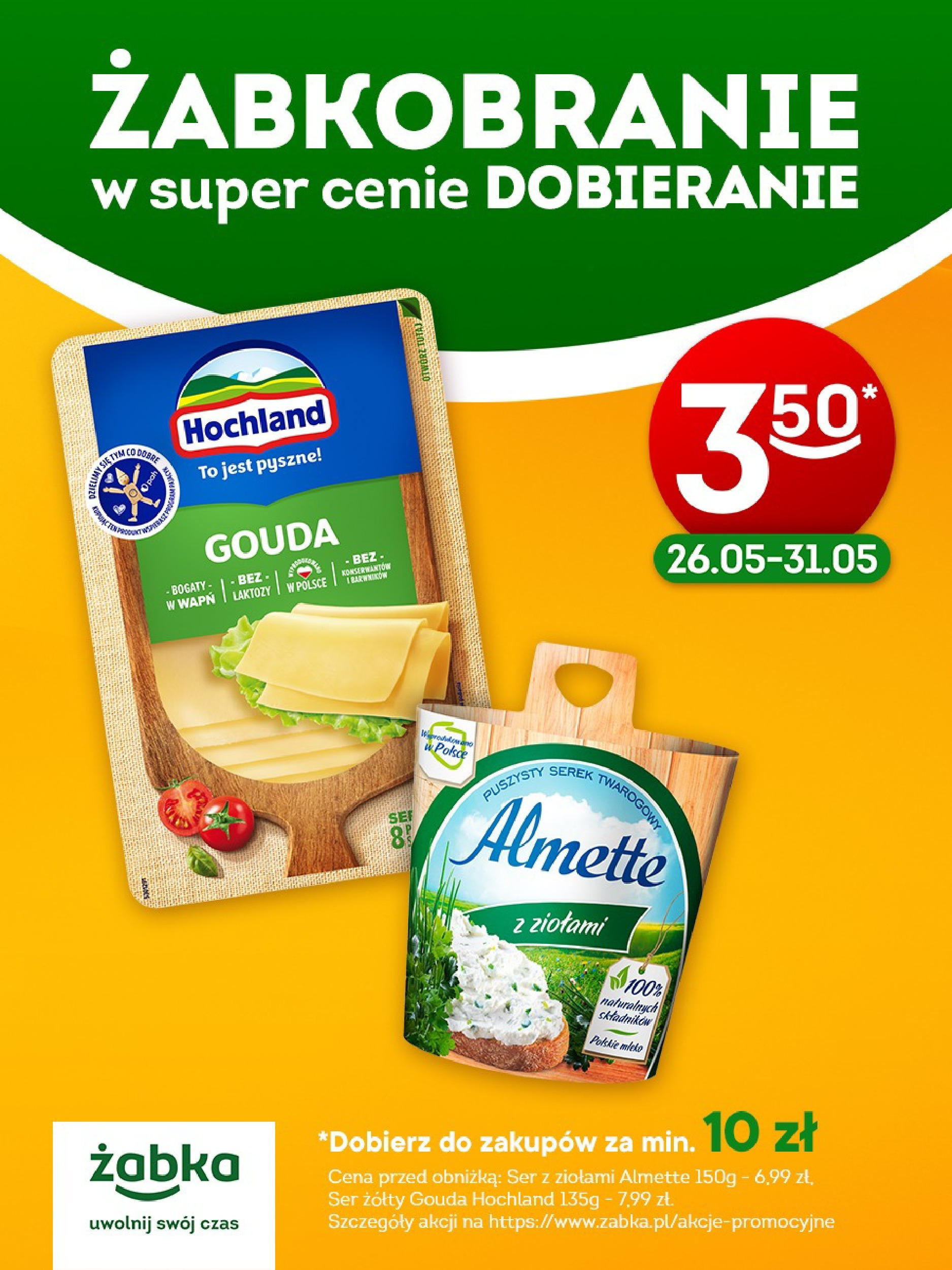 Żabka Żabkobranie ser gouda i ser Almette od 26.05.2025 - Nowa Gazetka - Numer strony 1