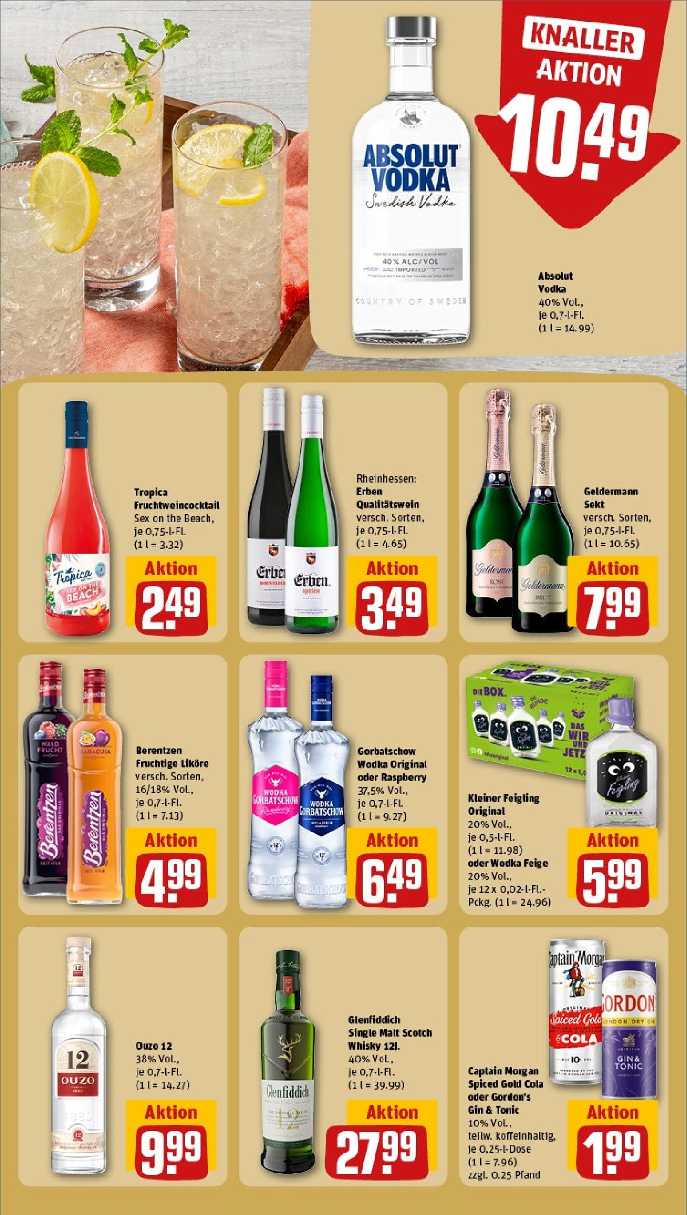 Rewe prospekt Heuchelheim (ab 25.05.2025) zum Blättern » Angebote | Seite: 16 | Produkte: Gordon's gin, Gin, Wodka, Berentzen Rewe prospekt Heuchelheim (ab 25.05.2025) zum Blättern » Angebote | Seite: 16 | Produkte: Gordon's gin, Gin, Wodka, Berentzen