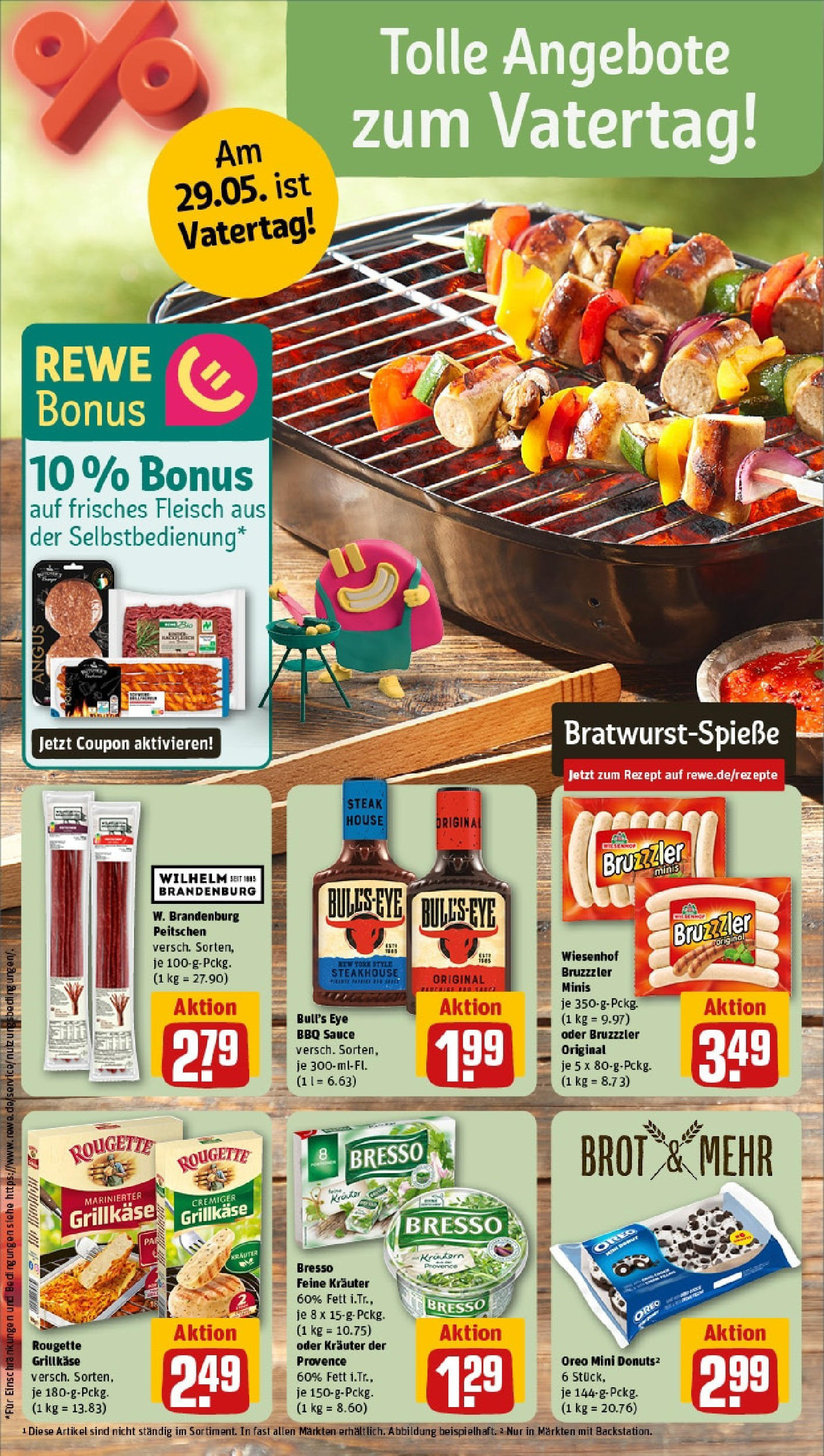 Rewe prospekt Stolberg / Mausbach (ab 25.05.2025) zum Blättern » Angebote | Seite: 4 | Produkte: Grill, Bresso, Brot, Steak Rewe prospekt Stolberg / Mausbach (ab 25.05.2025) zum Blättern » Angebote | Seite: 4 | Produkte: Grill, Bresso, Brot, Steak