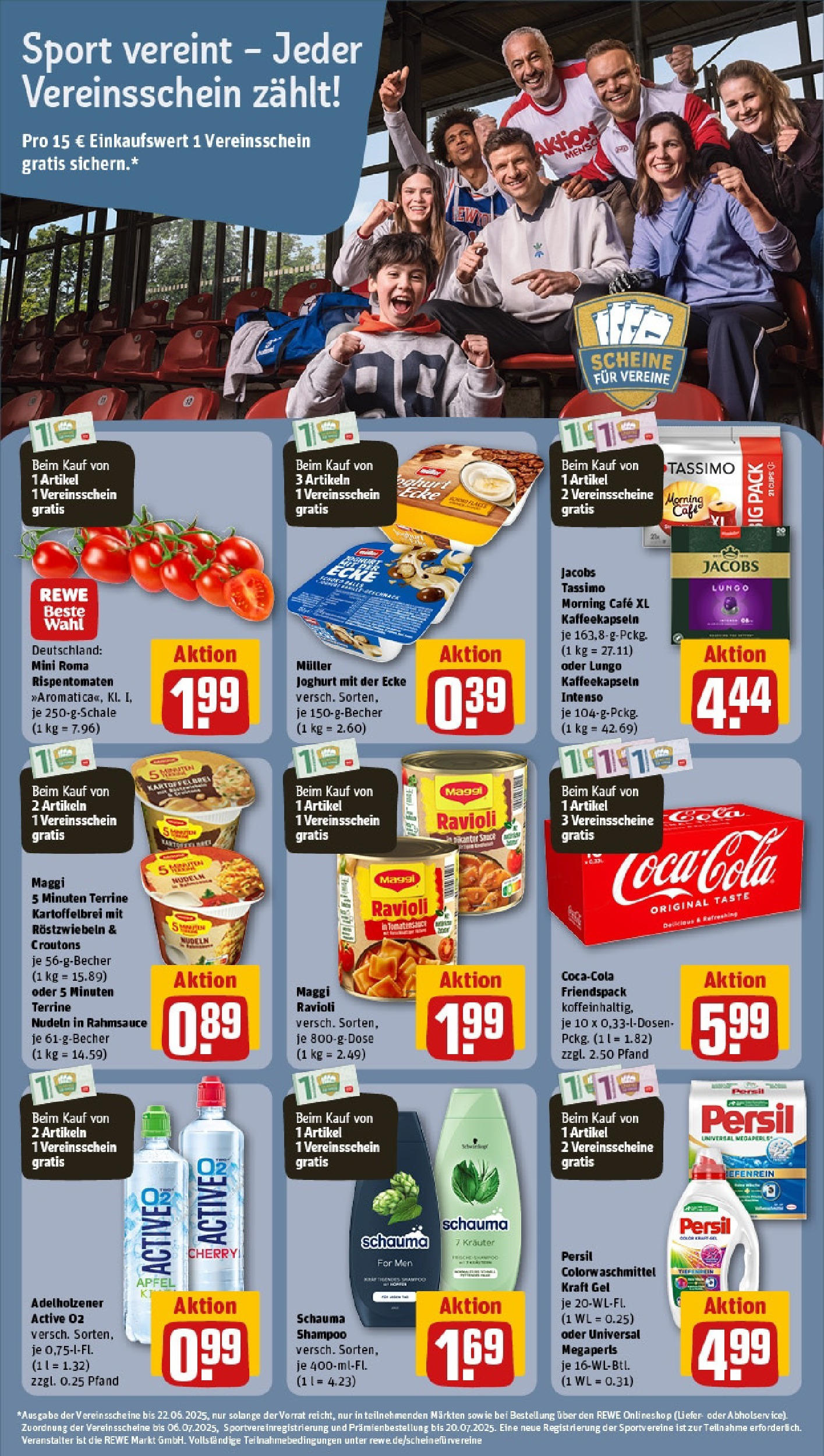 Rewe prospekt Karlsruhe / Durlach	 (ab 25.05.2025) zum Blättern » Angebote | Seite: 17 | Produkte: Schauma shampoo, Tassimo, Persil, Maggi 5 minuten terrine