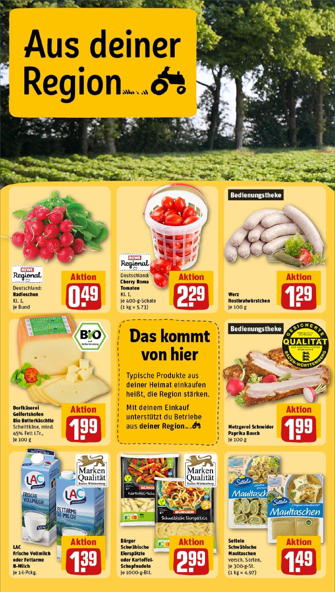 Rewe prospekt Karlsruhe / Durlach	 (ab 25.05.2025) zum Blättern » Angebote | Seite: 20 | Produkte: Burger, Paprika, Pasta, Maultaschen