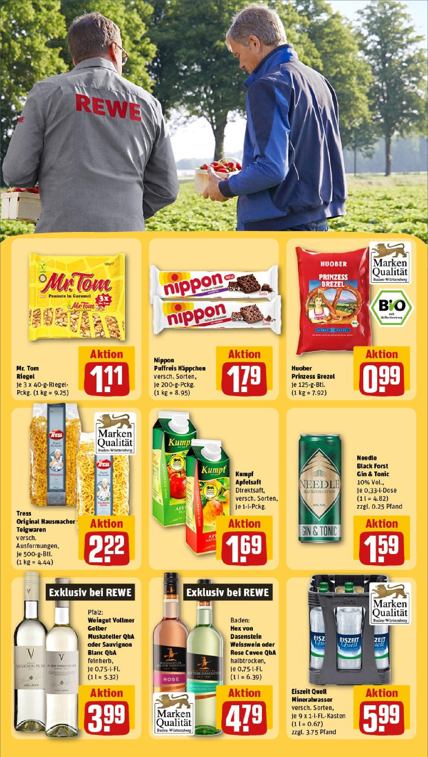 Rewe prospekt Karlsruhe / Durlach	 (ab 25.05.2025) zum Blättern » Angebote | Seite: 21 | Produkte: Apfelsaft, Mineralwasser, Apple, Gin
