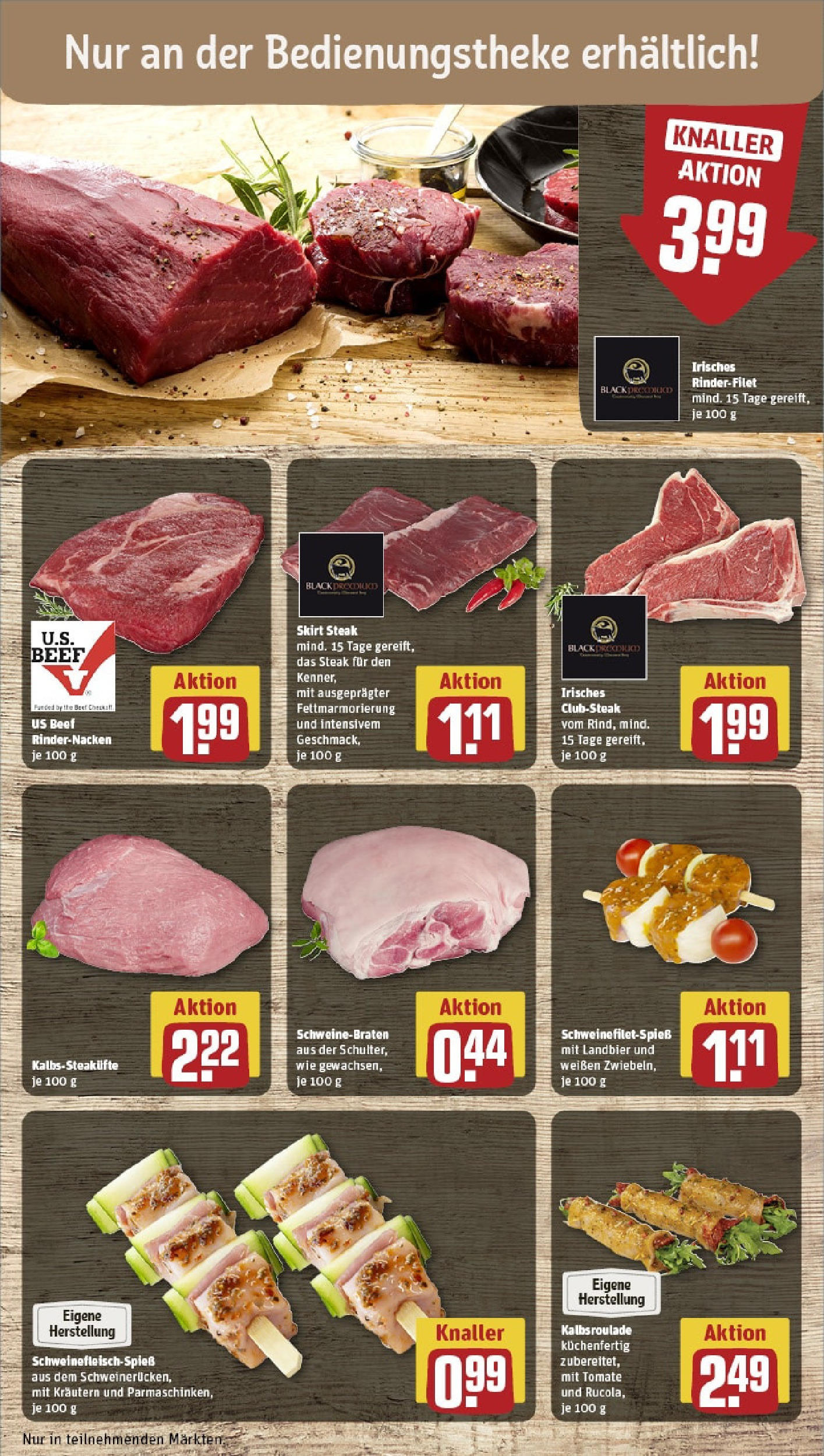 Rewe prospekt Reichenbach / Vogtland	 (ab 25.05.2025) zum Blättern » Angebote | Seite: 10 | Produkte: Rinderfilet, Steak