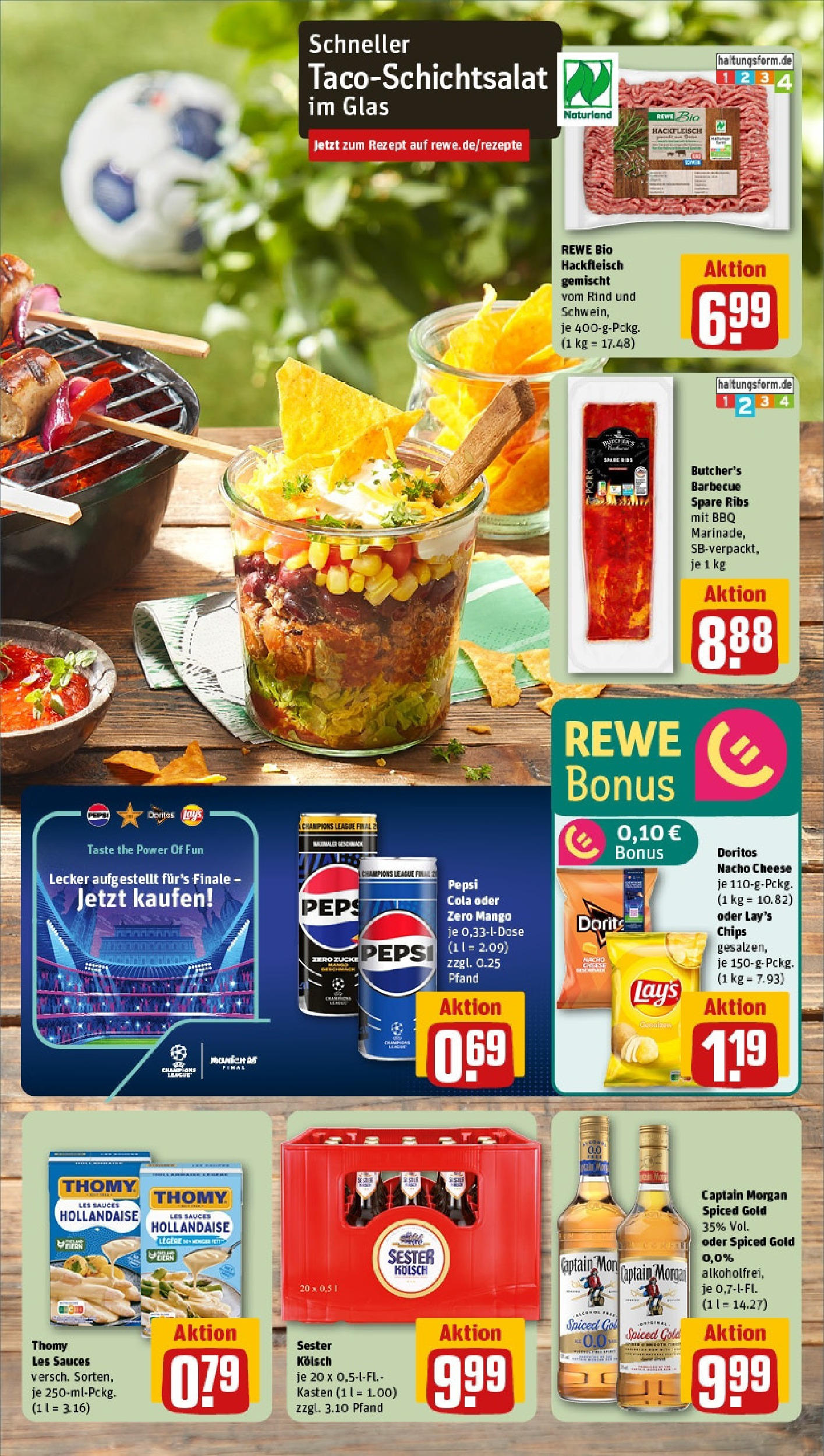 Rewe prospekt Köln / Neustadt-Nord	 (ab 25.05.2025) zum Blättern » Angebote | Seite: 5 | Produkte: Thomy les sauces, Captain morgan, Pepsi, Chips