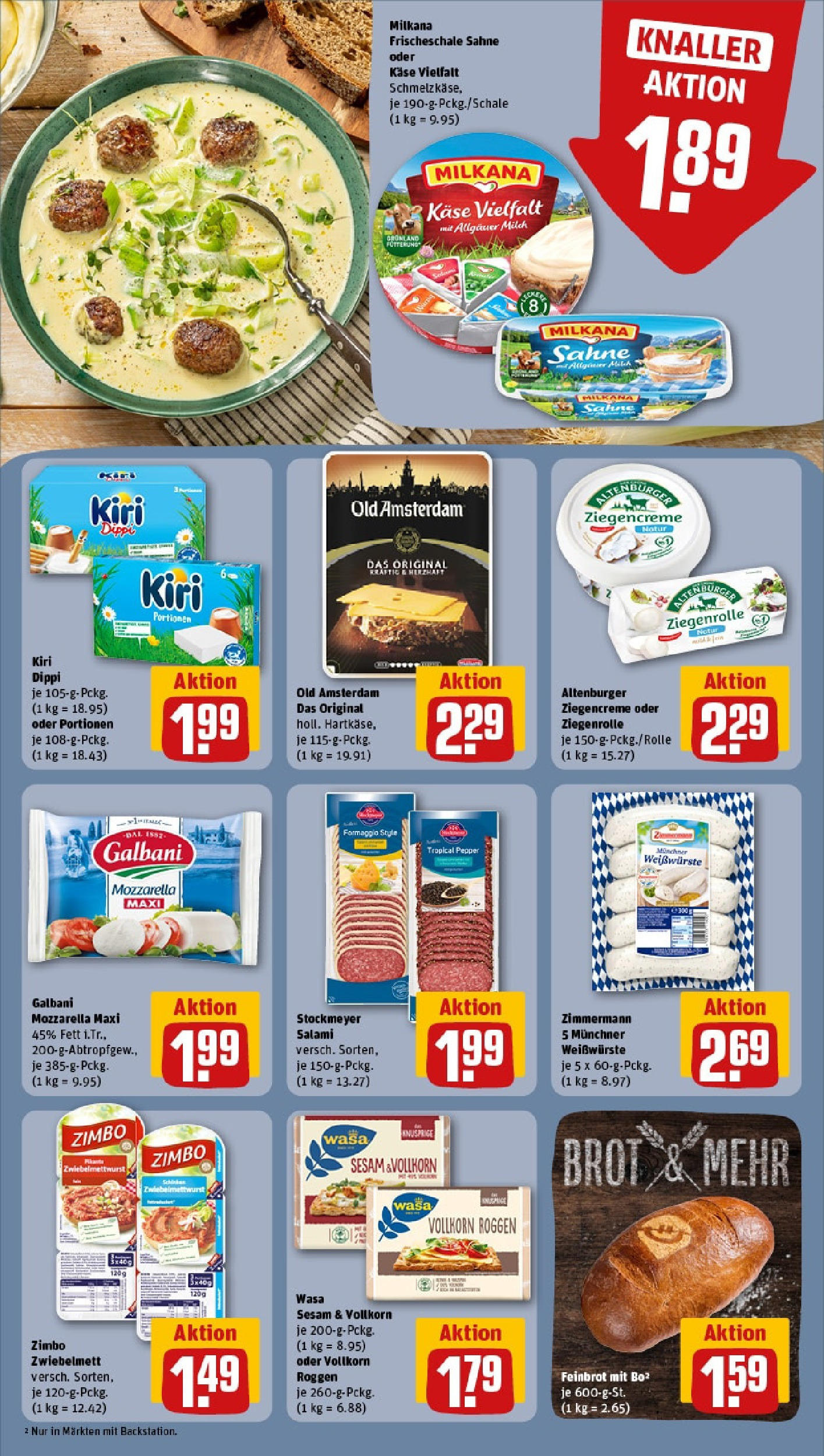 Rewe prospekt Leipzig / Zentrum-West (ab 25.05.2025) zum Blättern » Angebote | Seite: 14 | Produkte: Milch, Mozzarella, Brot, Salami Rewe prospekt Leipzig / Zentrum-West (ab 25.05.2025) zum Blättern » Angebote | Seite: 14 | Produkte: Milch, Mozzarella, Brot, Salami