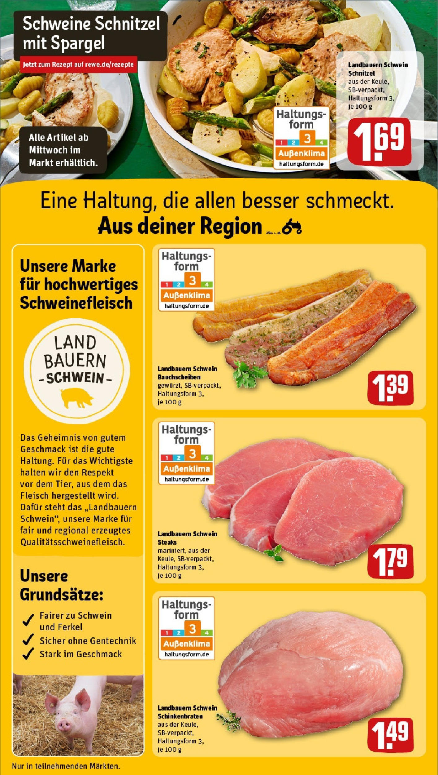 Rewe prospekt Dusslingen	 (ab 25.05.2025) zum Blättern » Angebote | Seite: 10 | Produkte: Spargel, Schnitzel, Schweinefleisch, Fleisch