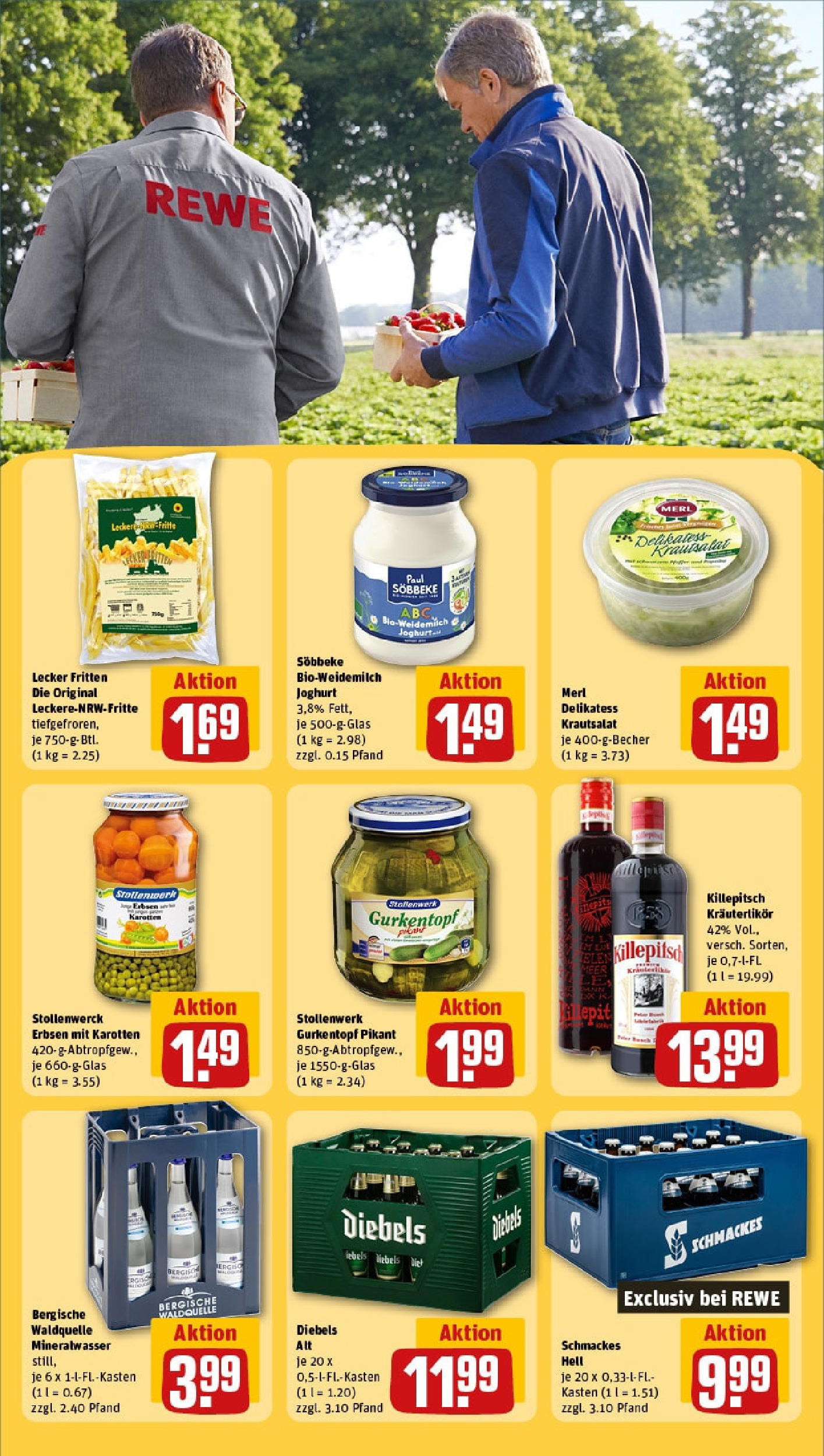 Rewe prospekt Kaarst	 (ab 25.05.2025) zum Blättern » Angebote | Seite: 25 | Produkte: Joghurt, Mineralwasser, Diebels, Erbsen