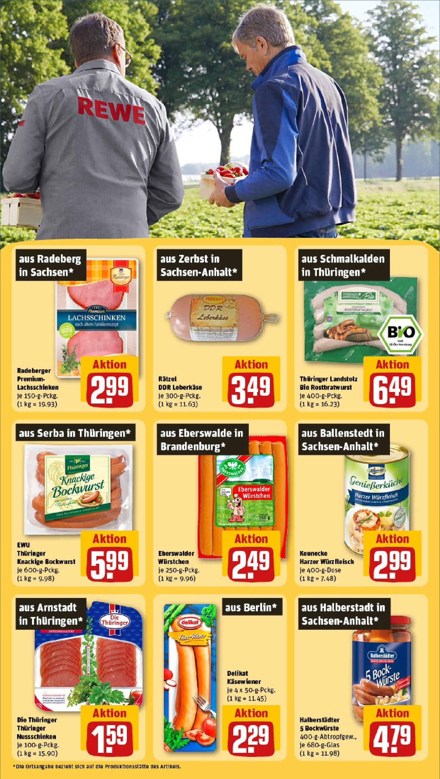 Rewe prospekt Dornburg-Camburg (ab 25.05.2025) zum Blättern » Angebote | Seite: 25 | Produkte: Bockwurst, Fleisch, Leberkase Rewe prospekt Dornburg-Camburg (ab 25.05.2025) zum Blättern » Angebote | Seite: 25 | Produkte: Bockwurst, Fleisch, Leberkase