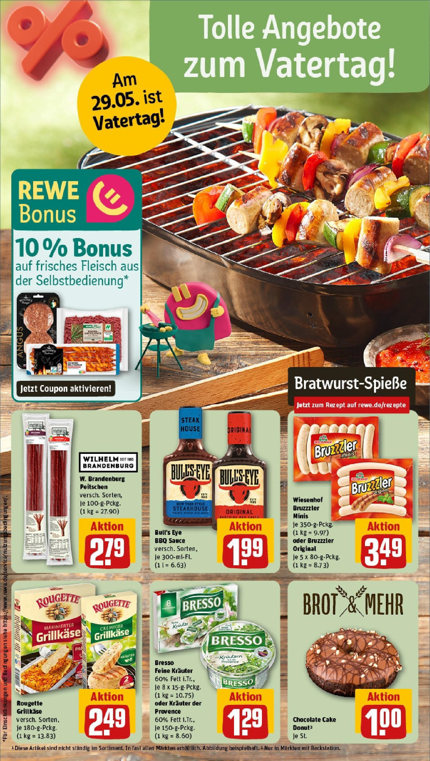Rewe prospekt Regensburg (ab 25.05.2025) zum Blättern » Angebote | Seite: 4 | Produkte: Käse, Bresso, Brot, Fleisch Rewe prospekt Regensburg (ab 25.05.2025) zum Blättern » Angebote | Seite: 4 | Produkte: Käse, Bresso, Brot, Fleisch