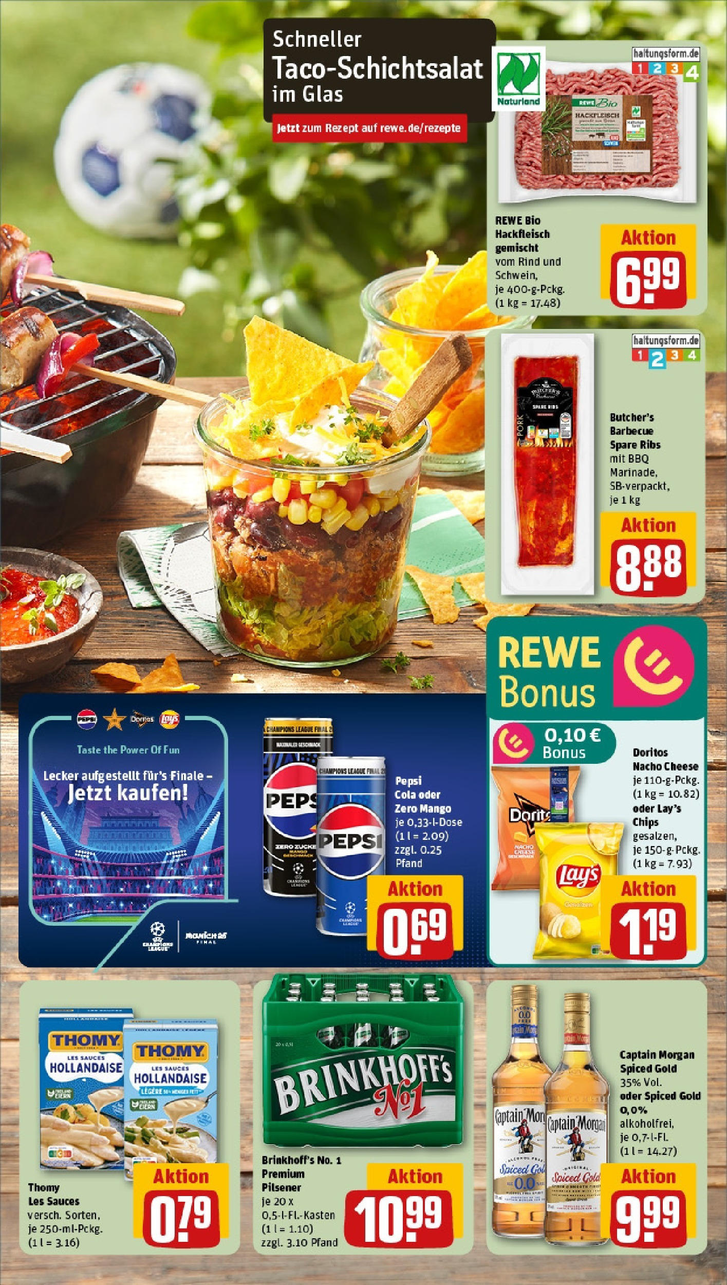 Rewe prospekt Münster / Centrum	 (ab 25.05.2025) zum Blättern » Angebote | Seite: 5 | Produkte: Thomy les sauces, Rum, Captain morgan, Pepsi