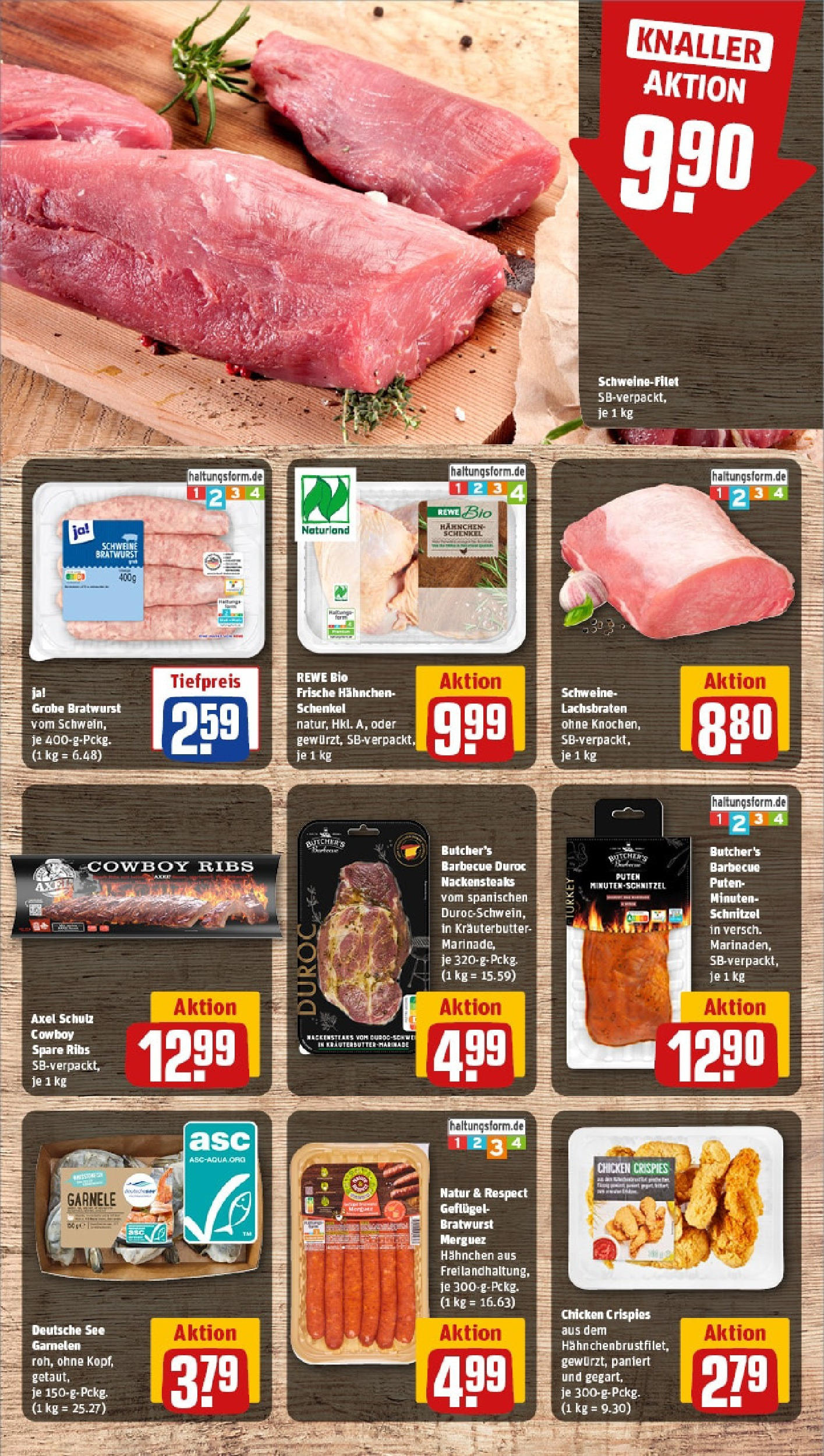 Rewe prospekt Fuldatal / Ihringshausen	 (ab 25.05.2025) zum Blättern » Angebote | Seite: 8 | Produkte: Hahnchen, Garnelen, Schnitzel, Schweinefilet