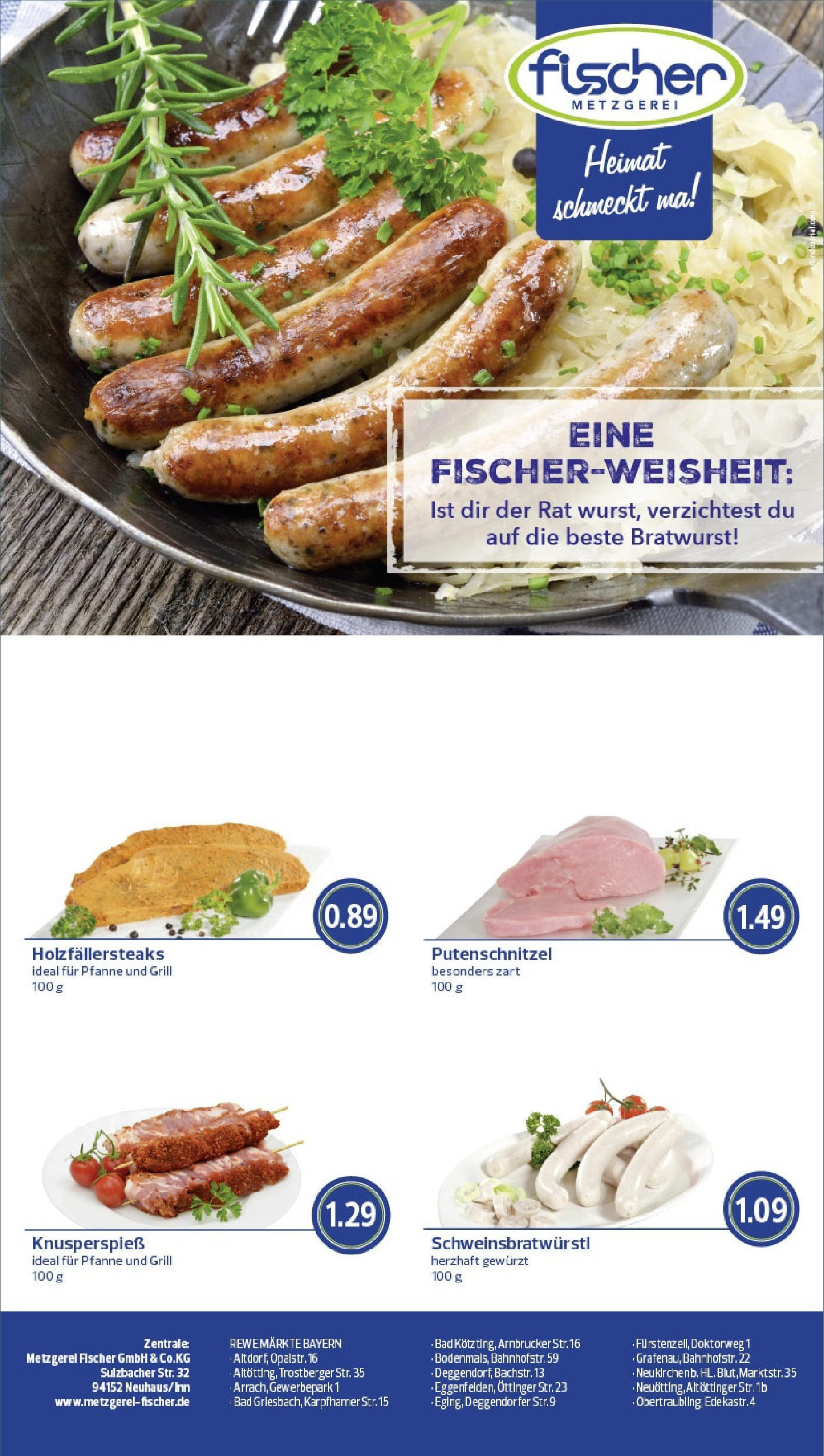 Rewe prospekt Wernberg / Köblitz	 (ab 25.05.2025) zum Blättern » Angebote | Seite: 8 | Produkte: Grill, Bad, Bratwurst, Putenschnitzel