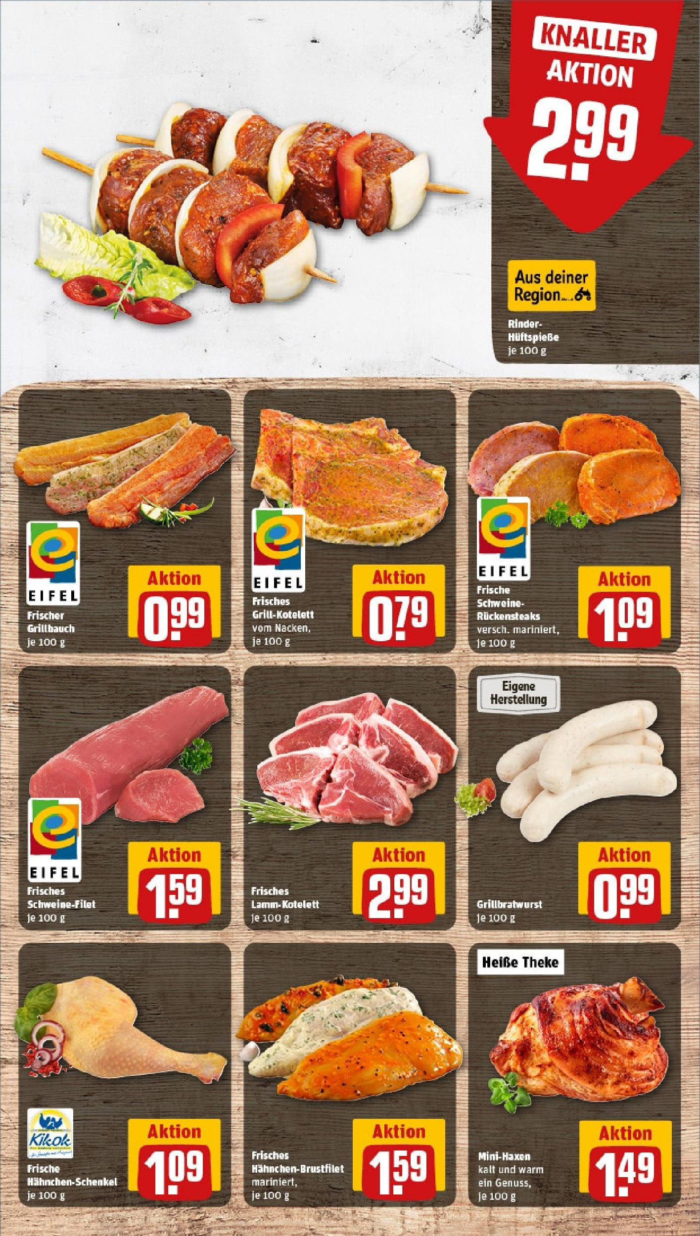 Rewe prospekt Stolberg / Mausbach (ab 25.05.2025) zum Blättern » Angebote | Seite: 8 | Produkte: Hahnchenschenkel, Theke, Schweinefilet Rewe prospekt Stolberg / Mausbach (ab 25.05.2025) zum Blättern » Angebote | Seite: 8 | Produkte: Hahnchenschenkel, Theke, Schweinefilet