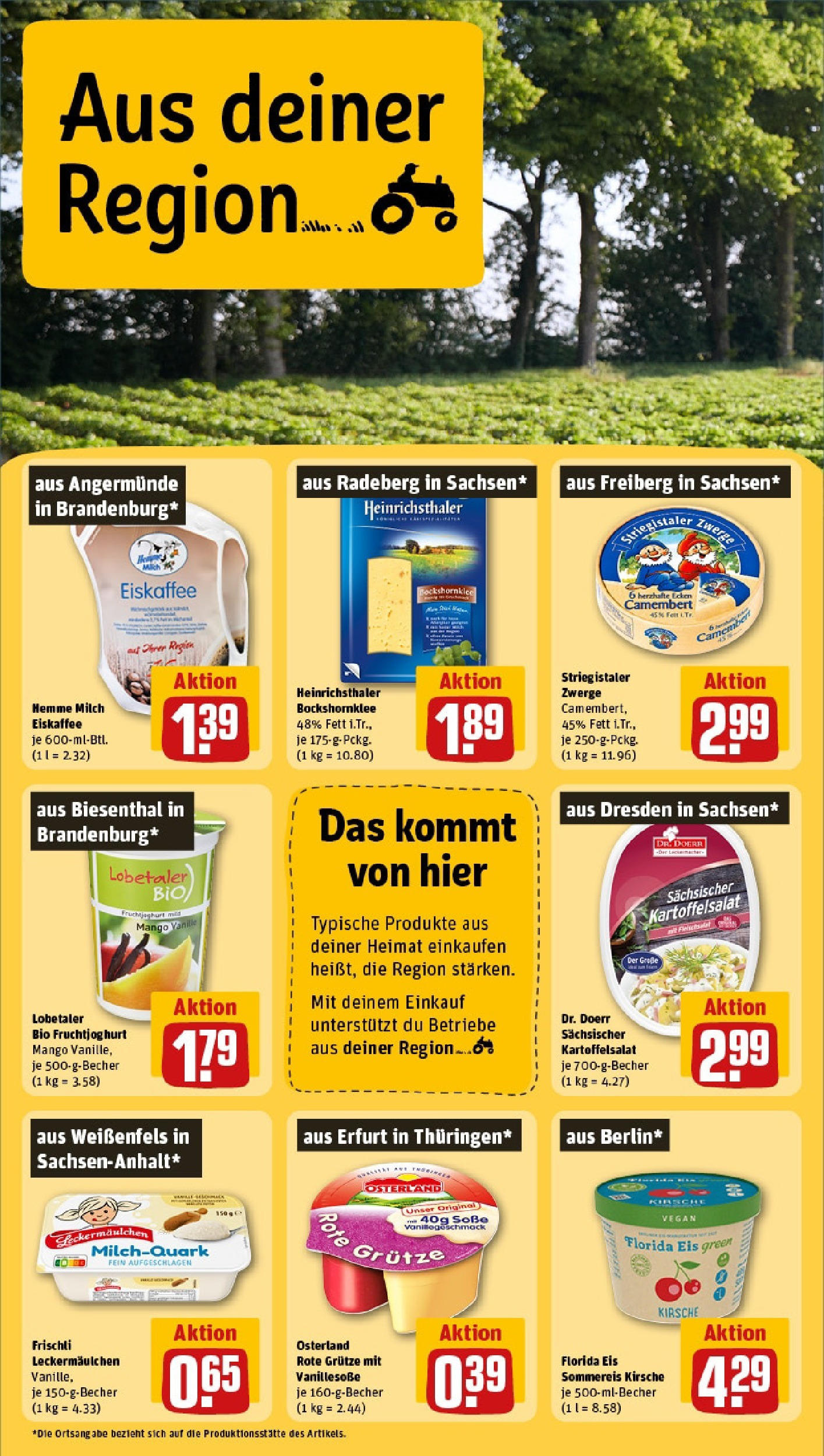 Rewe prospekt Sassnitz (ab 25.05.2025) zum Blättern » Angebote | Seite: 24 | Produkte: Milch, Fruchtjoghurt, Mango, Eis Rewe prospekt Sassnitz (ab 25.05.2025) zum Blättern » Angebote | Seite: 24 | Produkte: Milch, Fruchtjoghurt, Mango, Eis