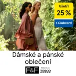 F&F Ušetři 25% dámské a pánské oblečení – do 27.05.2025