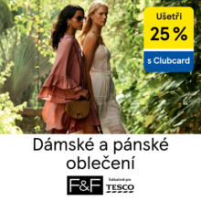Ušetři 25% dámské a pánské oblečení