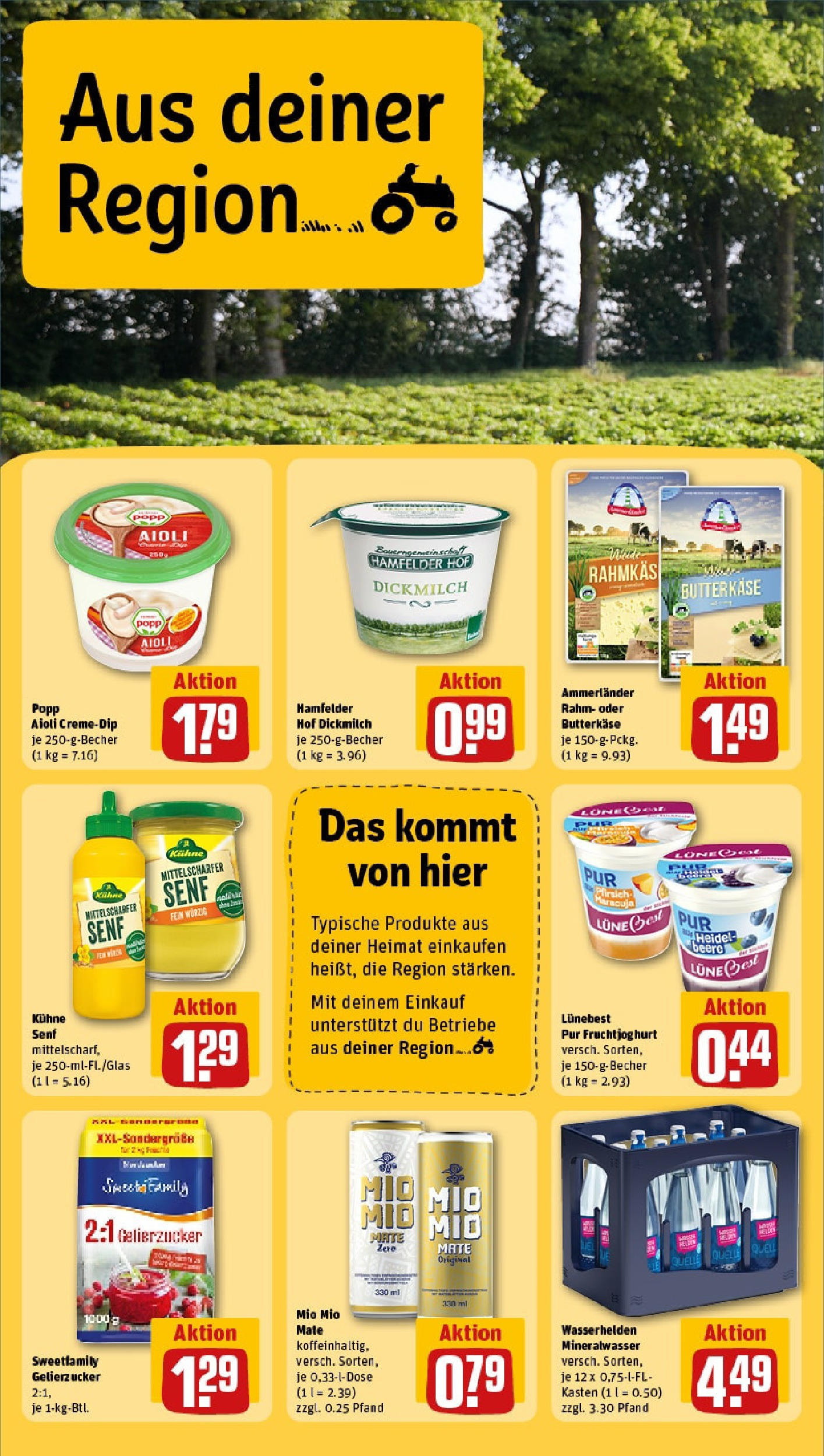 Rewe prospekt Oldenburg	 (ab 25.05.2025) zum Blättern » Angebote | Seite: 24 | Produkte: Gelierzucker, Fruchtjoghurt, Mineralwasser, Pfirsich