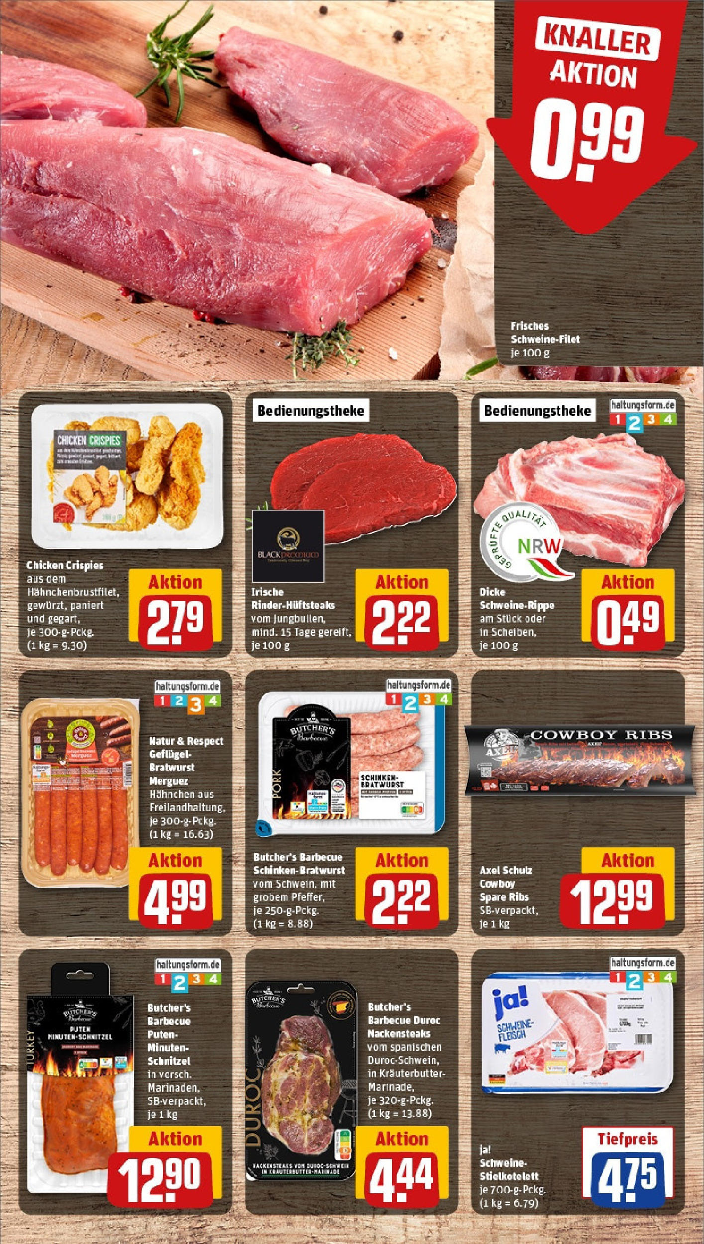 Rewe prospekt Bünde	 (ab 25.05.2025) zum Blättern » Angebote | Seite: 8 | Produkte: Spare ribs, Kräuterbutter, Schweinefilet, Schinken