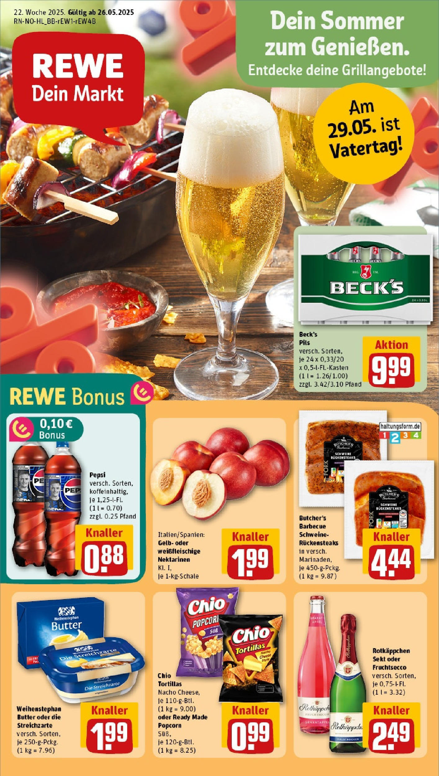 Rewe prospekt St. Peter Ording	 (ab 25.05.2025) zum Blättern » Angebote | Seite: 1 | Produkte: Sekt, Pils, Fruchtsecco, Chio tortillas