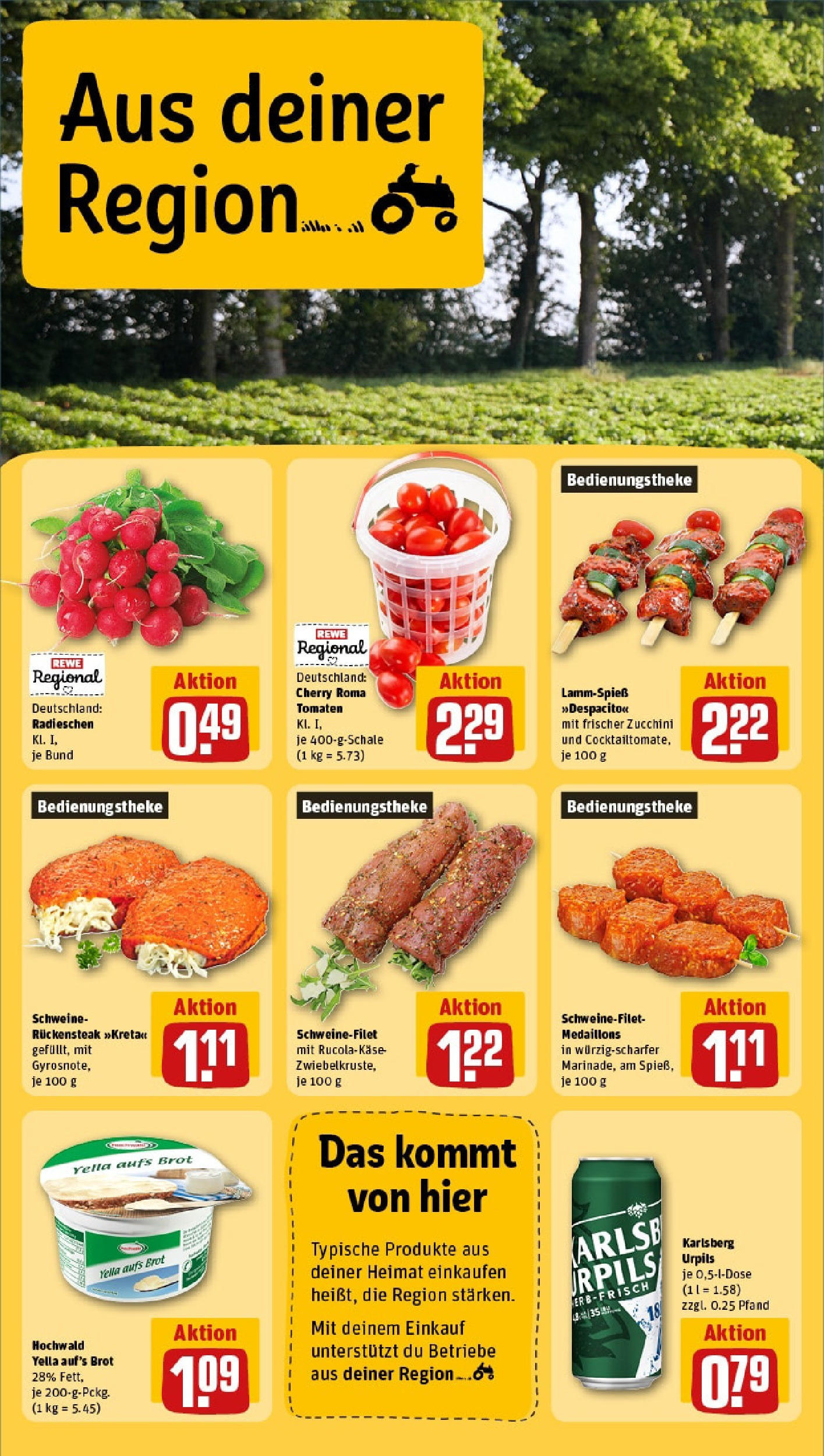 Rewe prospekt Beckingen (ab 25.05.2025) zum Blättern » Angebote | Seite: 22 | Produkte: Tomaten, Schweinefilet, Brot, Zucchini Rewe prospekt Beckingen (ab 25.05.2025) zum Blättern » Angebote | Seite: 22 | Produkte: Tomaten, Schweinefilet, Brot, Zucchini